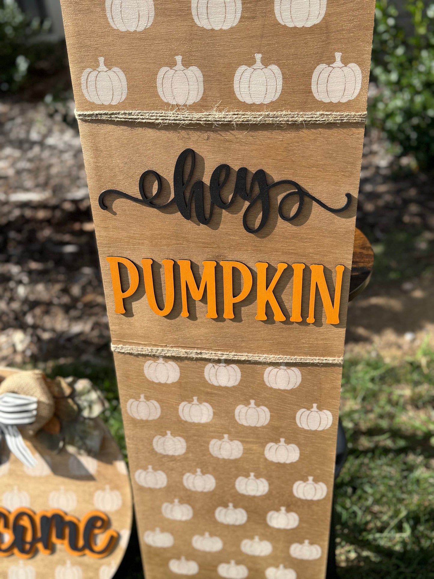 Welcome - Hey Pumpkin Porch Set