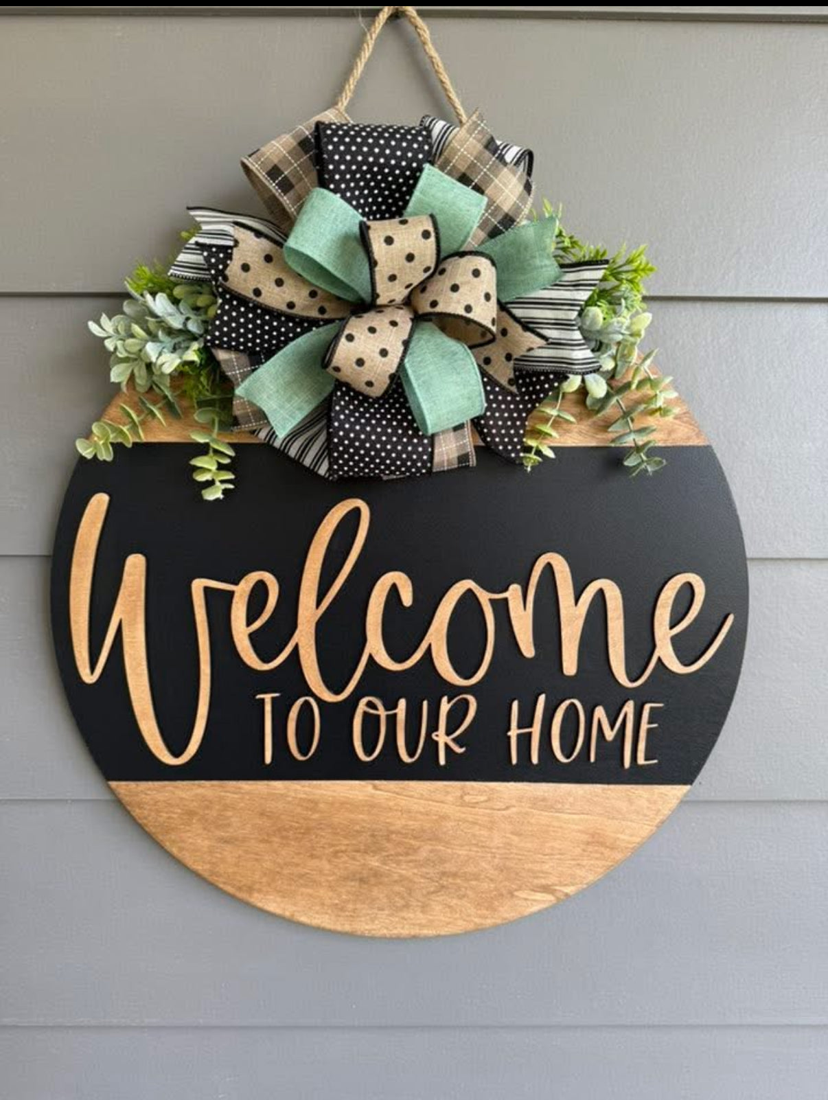 Welcome to our home - Stain & Black