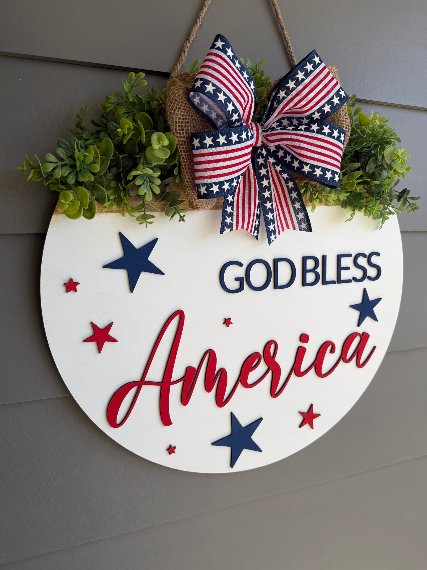 God Bless America - White Background