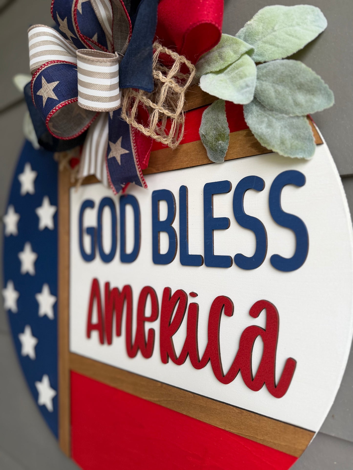 God Bless America - Door Hanger