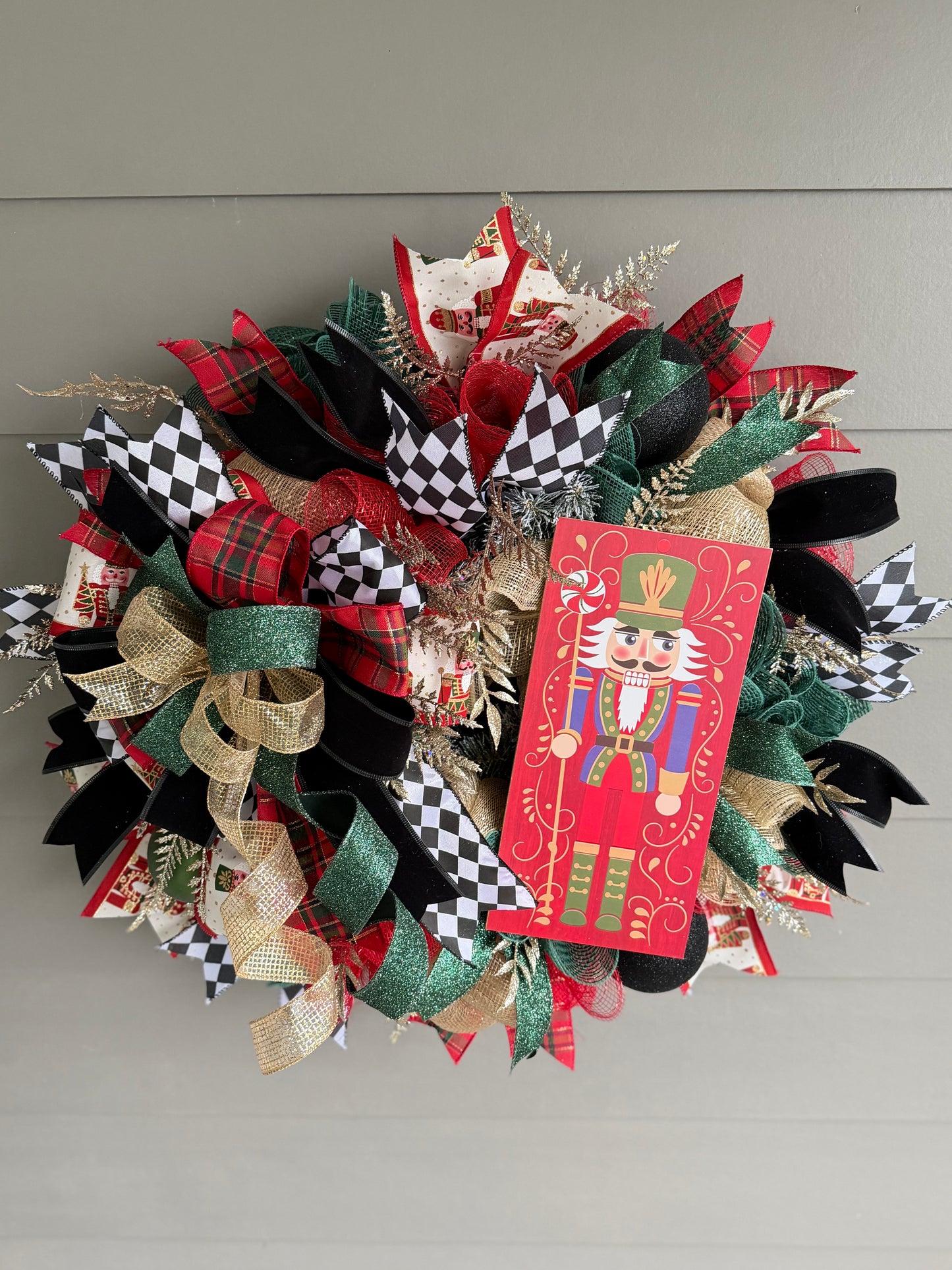 Nutcracker Wreath - Harlequin