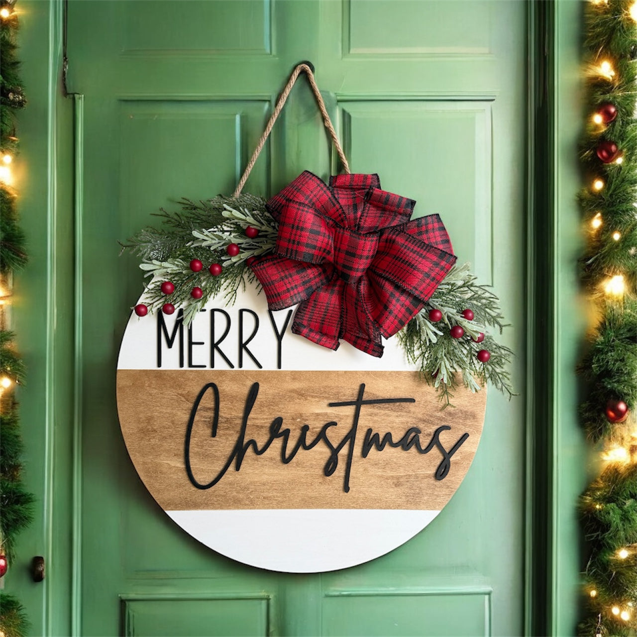 Traditional Merry Christmas Hanger