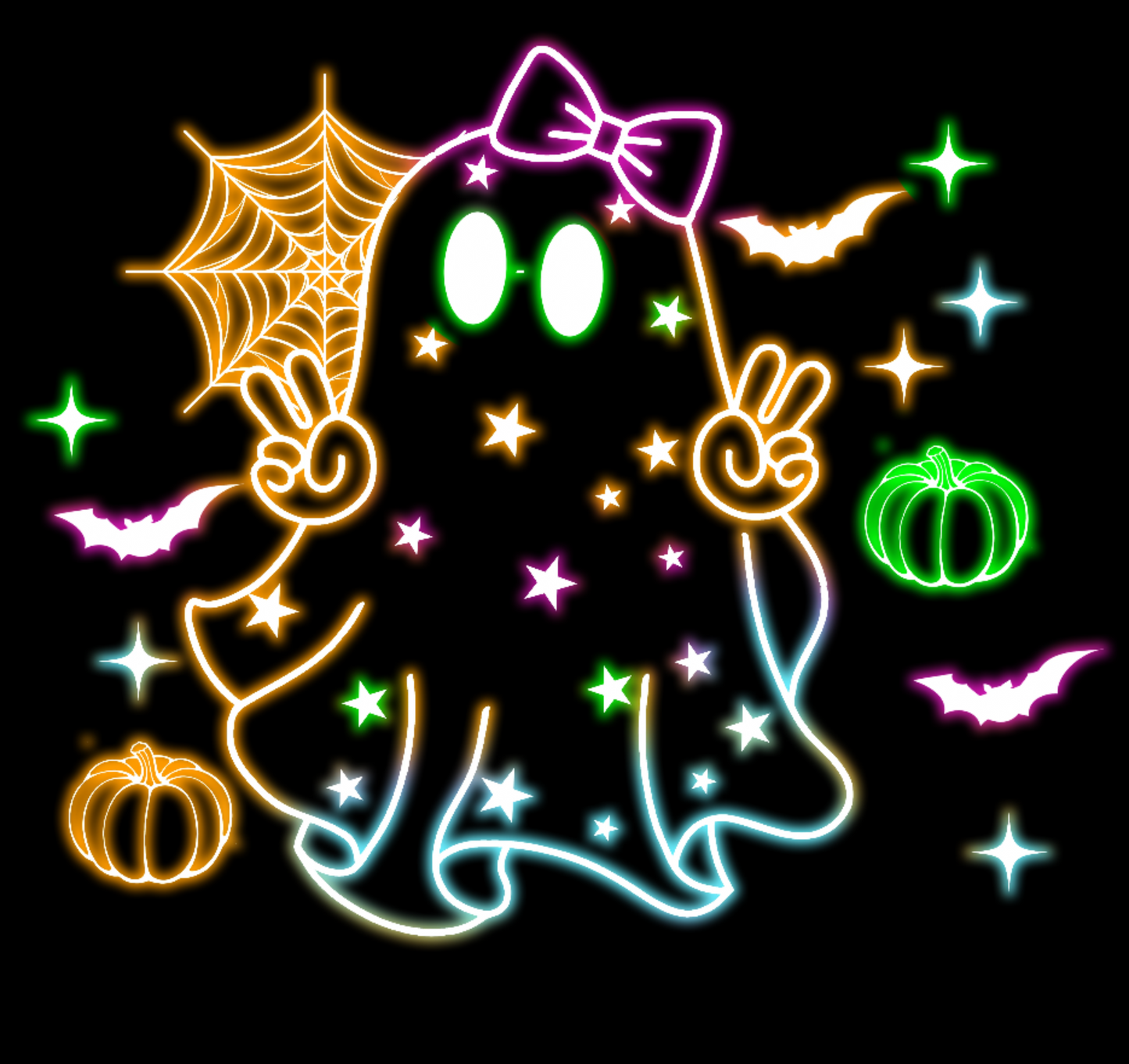 Halloween Neon T-shirt - Design 12