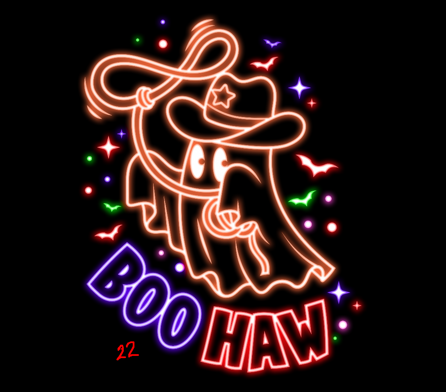 Halloween Neon T-shirt - (Designs 20 thru 28)