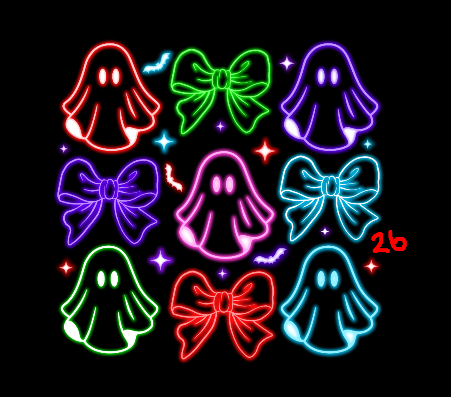 Halloween Neon T-shirt - (Designs 20 thru 28)