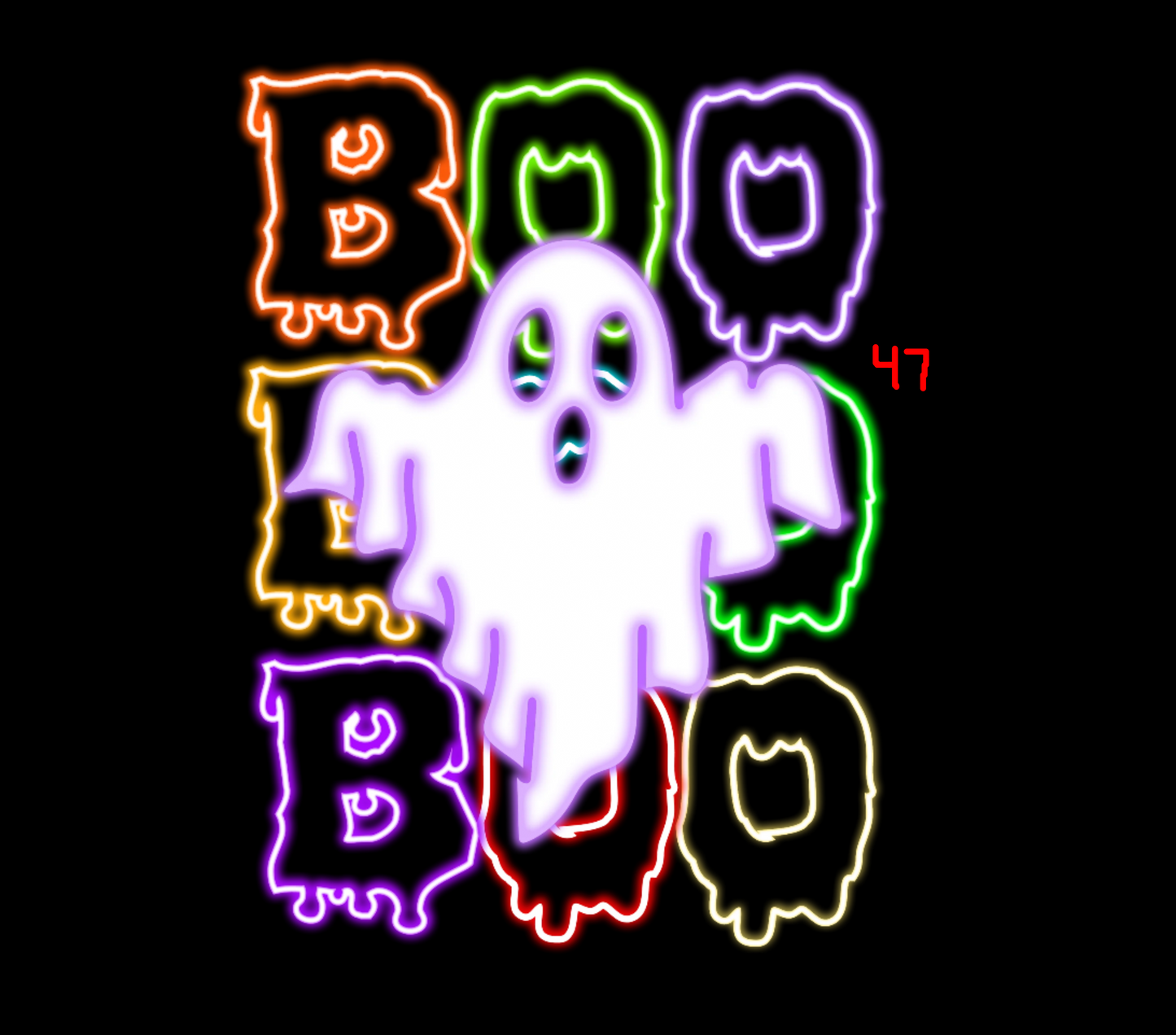 Halloween Neon T-shirt - (Designs 40 thru 49)