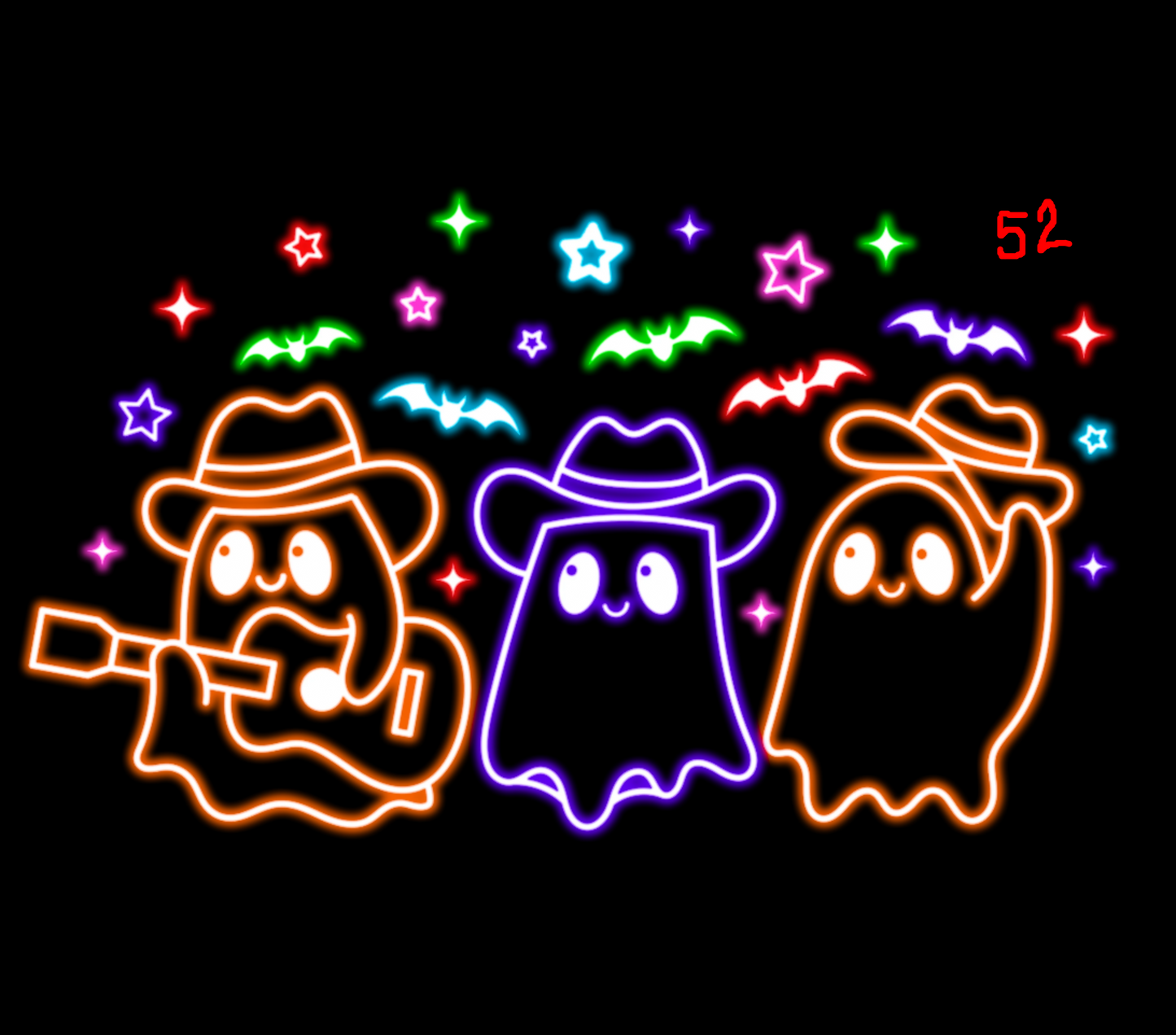 Halloween Neon T-shirt - (Designs 50 thru 58)