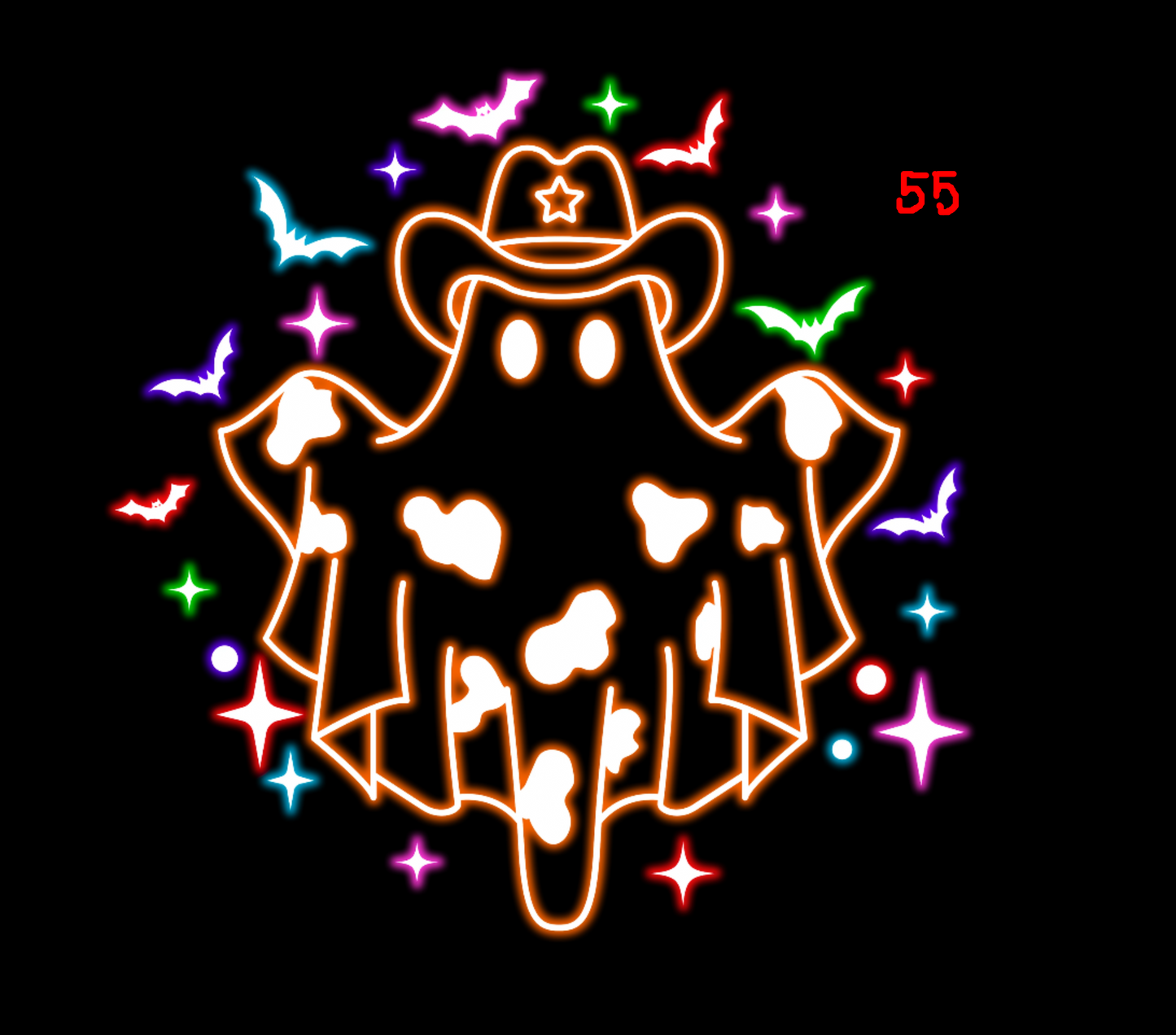 Halloween Neon T-shirt - (Designs 50 thru 58)