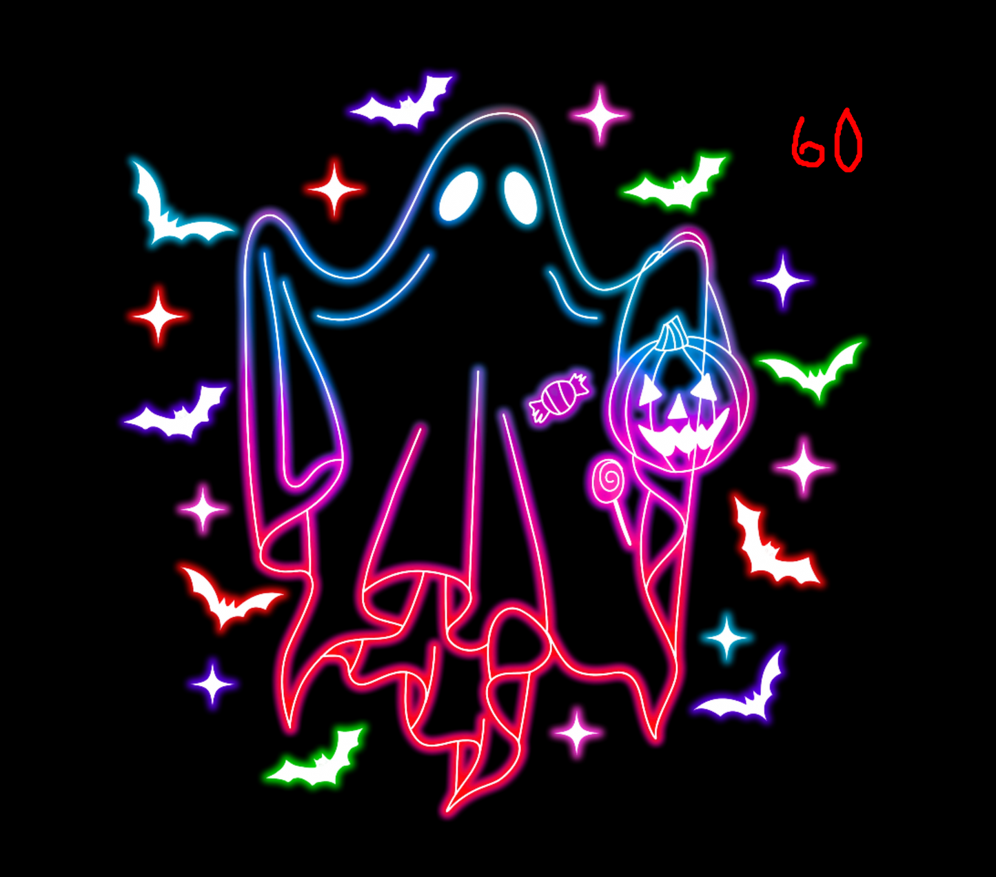 Halloween Neon T-shirt - (Designs 60-69)