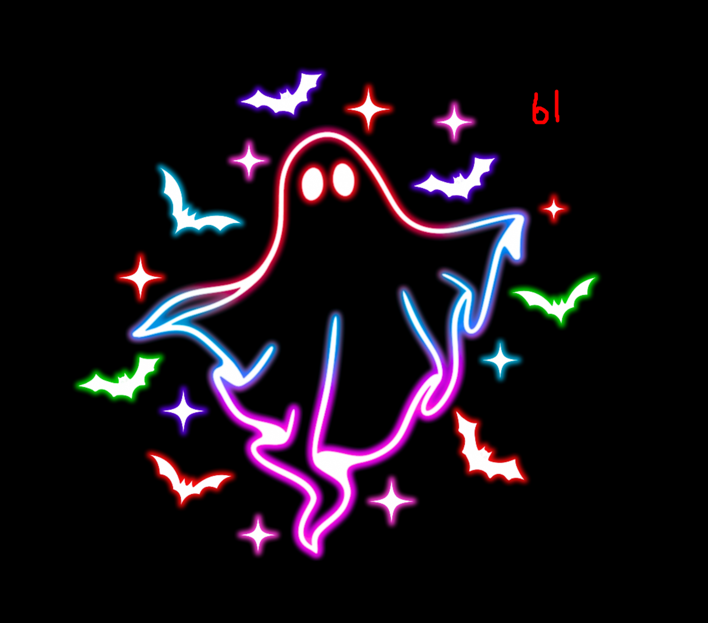 Halloween Neon T-shirt - (Designs 60-69)