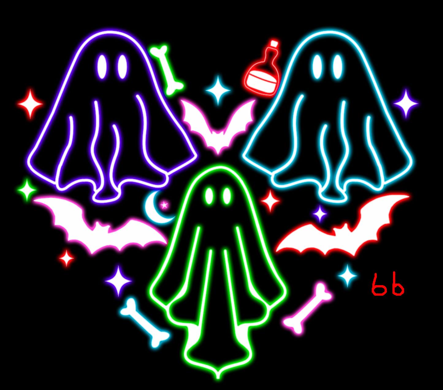 Halloween Neon T-shirt - (Designs 60-69)
