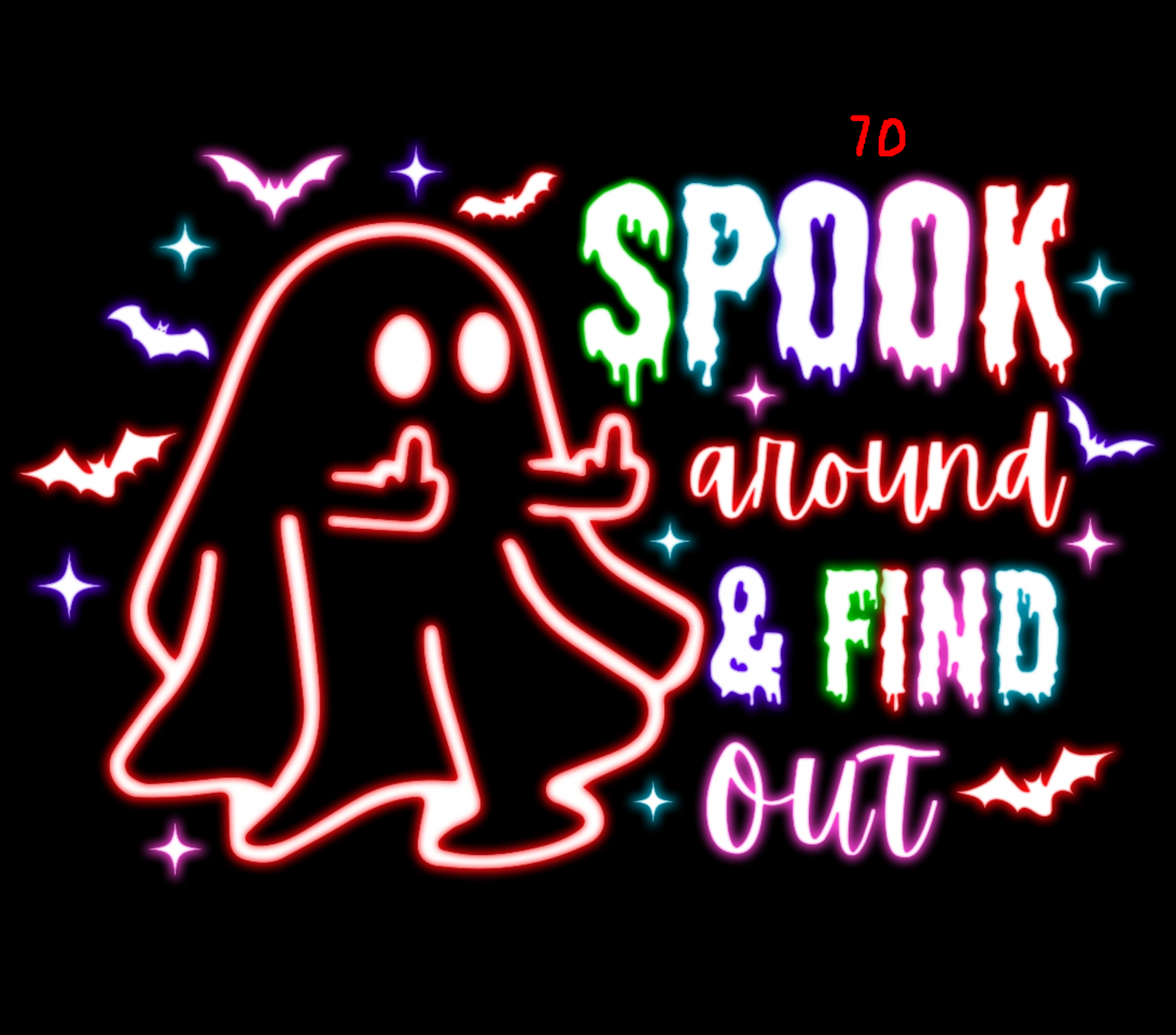 Halloween Neon T-shirt - (Designs 70 thru 76)