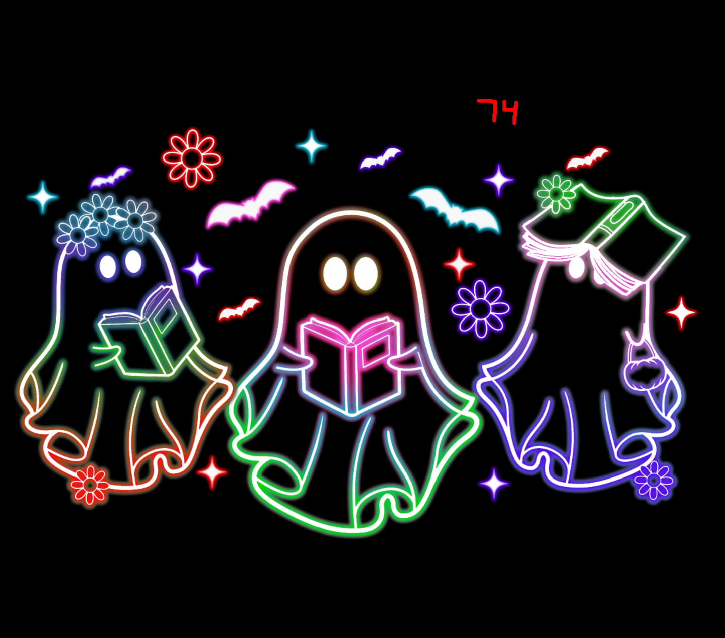 Halloween Neon T-shirt - (Designs 70 thru 76)