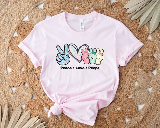 YOUTH + ADULT Peace-Love-Peeps T-Shirt