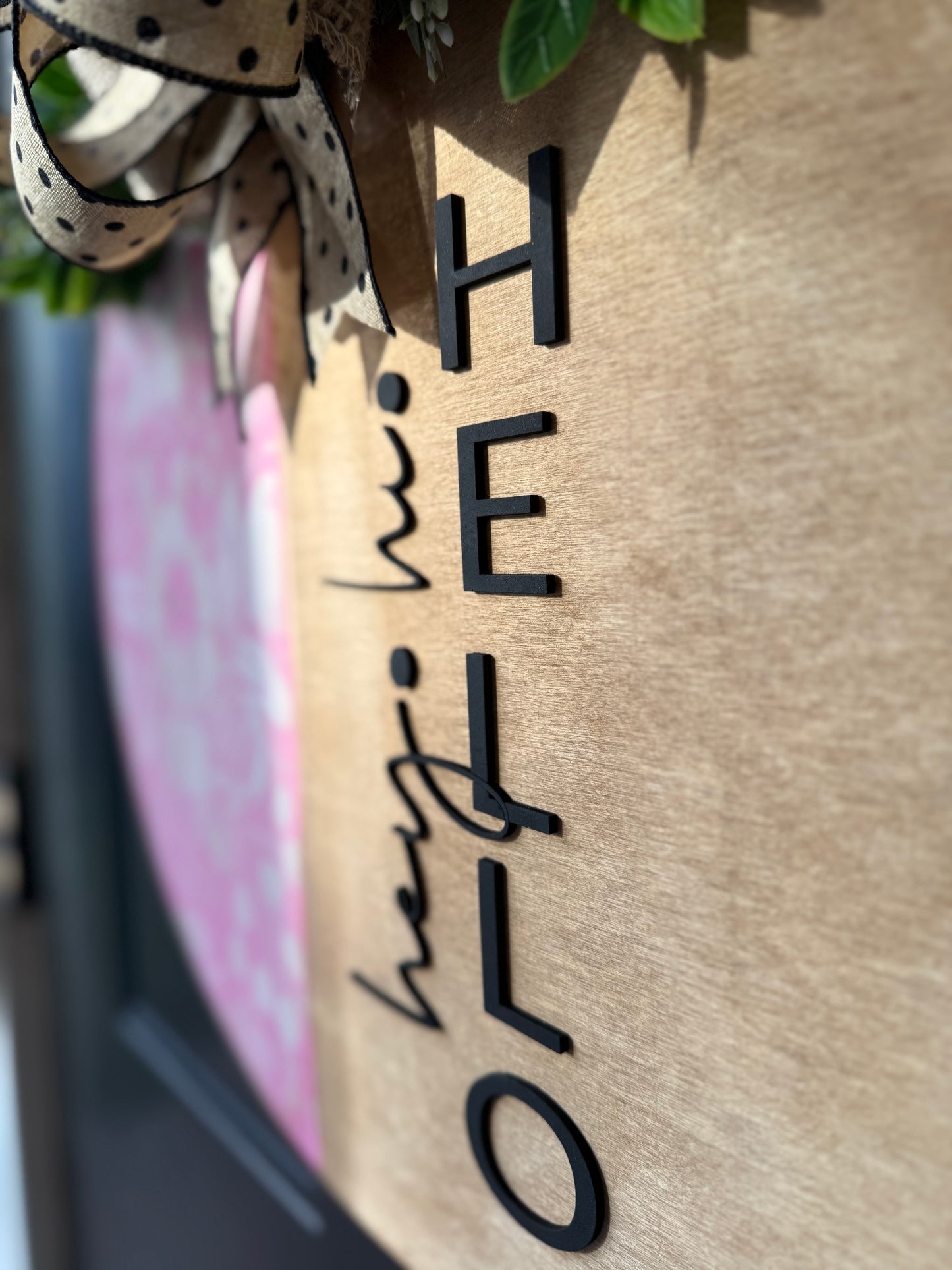 Half Floral Door Hanger