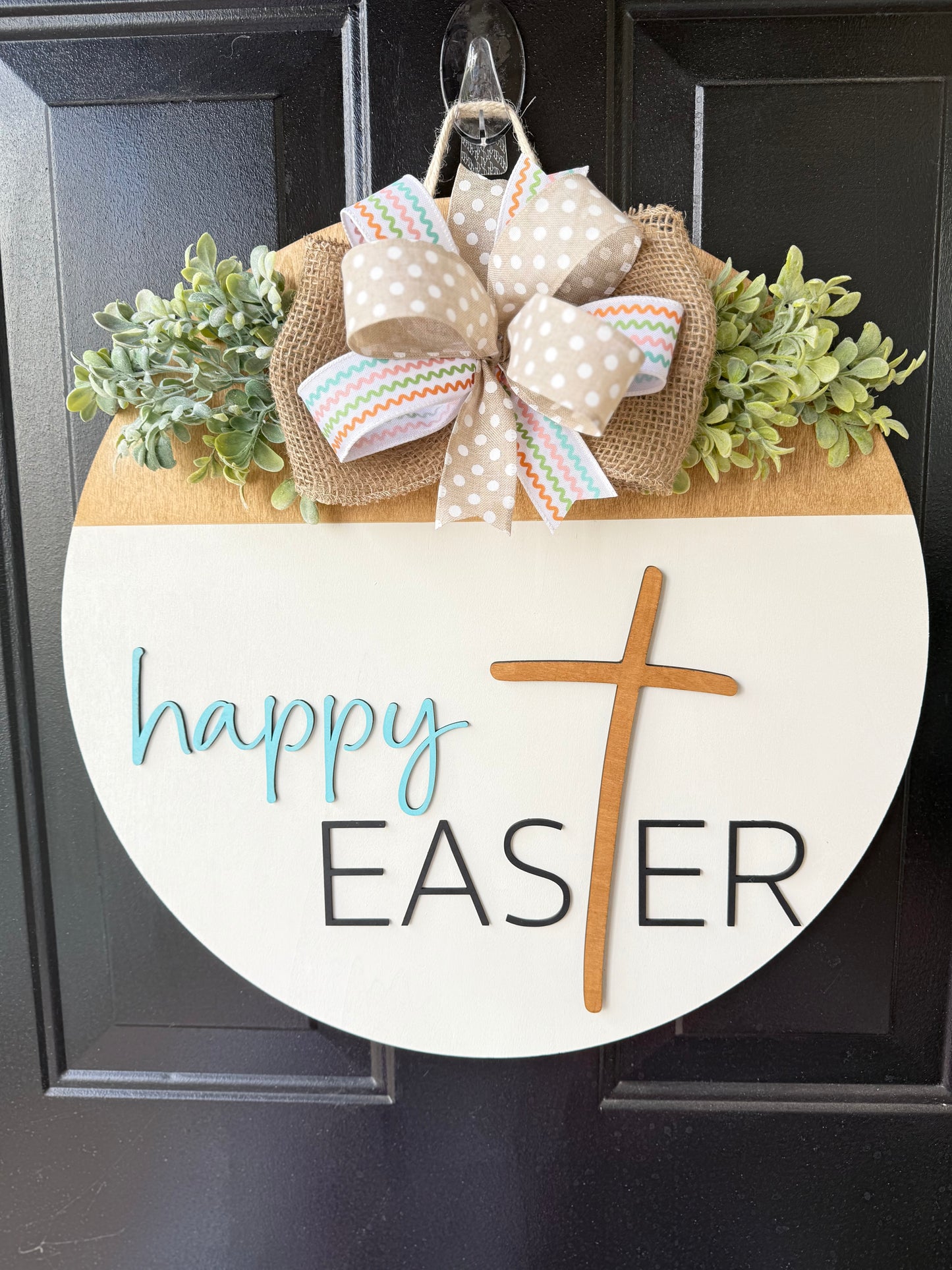 Happy Easter Cross Door Hanger