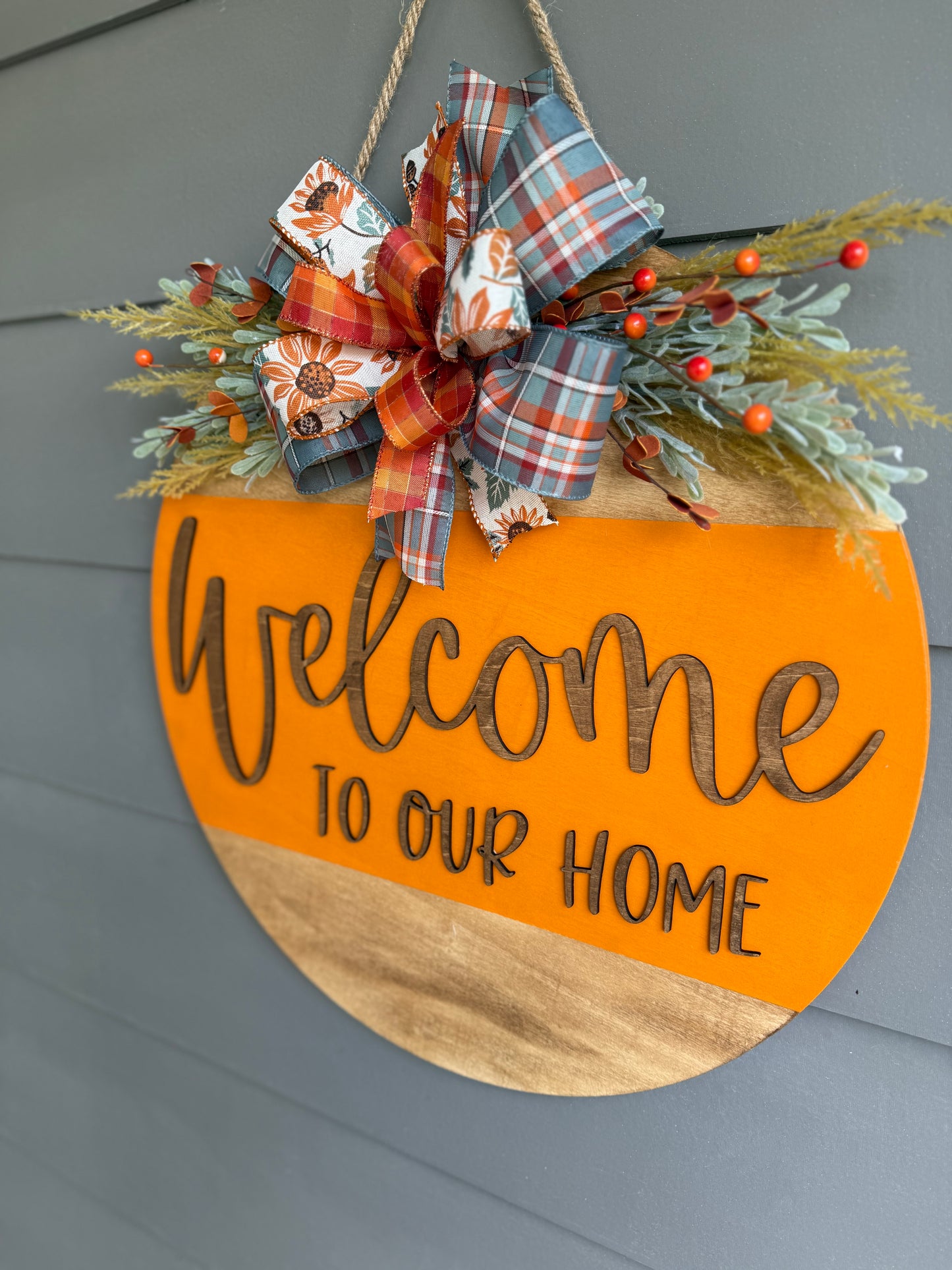 Fall Door Hanger - Welcome to Our Home