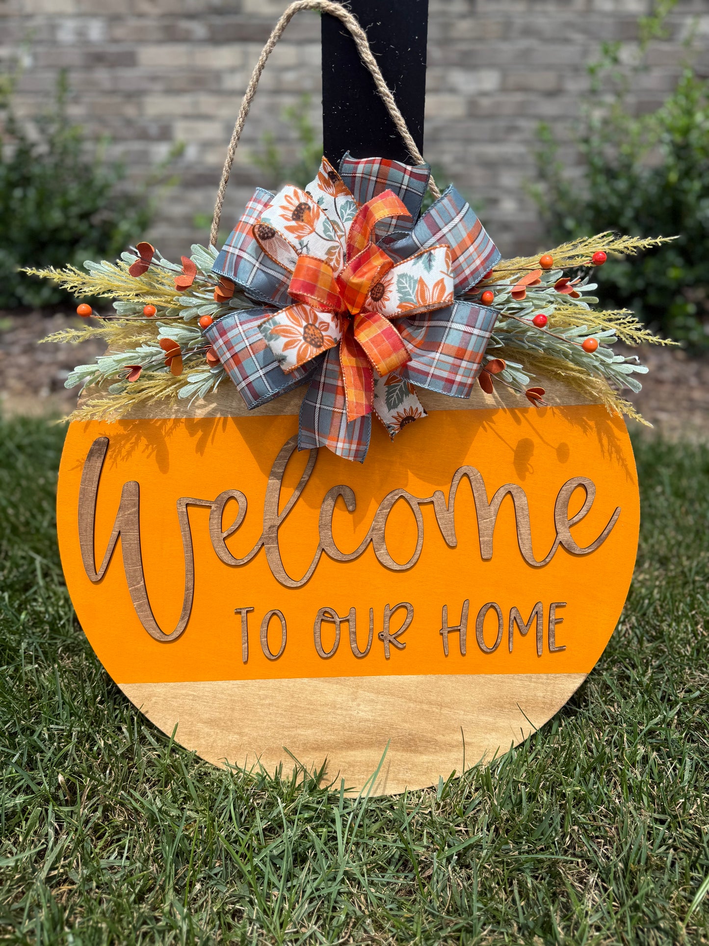 Fall Door Hanger - Welcome to Our Home