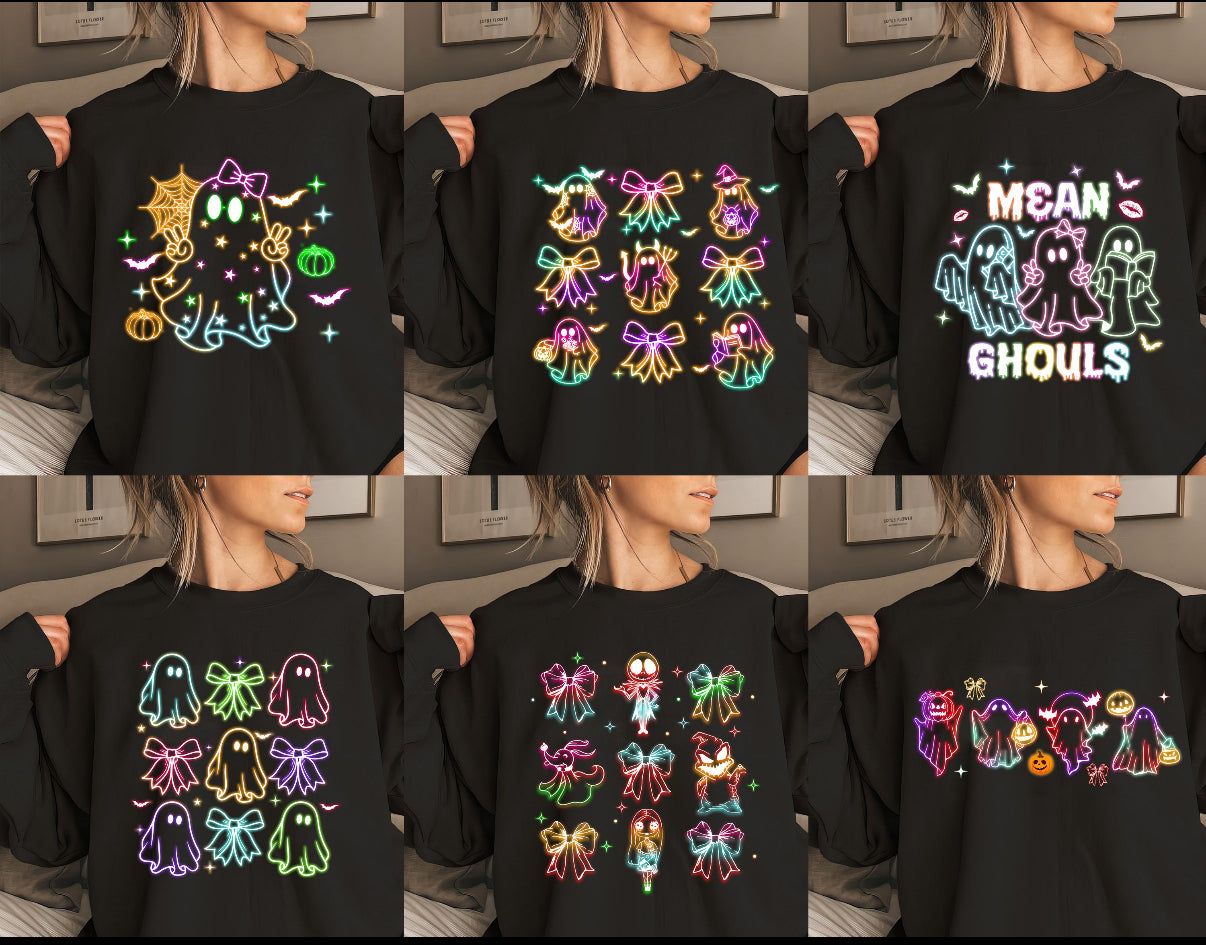 Halloween Neon T-shirt - (Designs 50 thru 58)