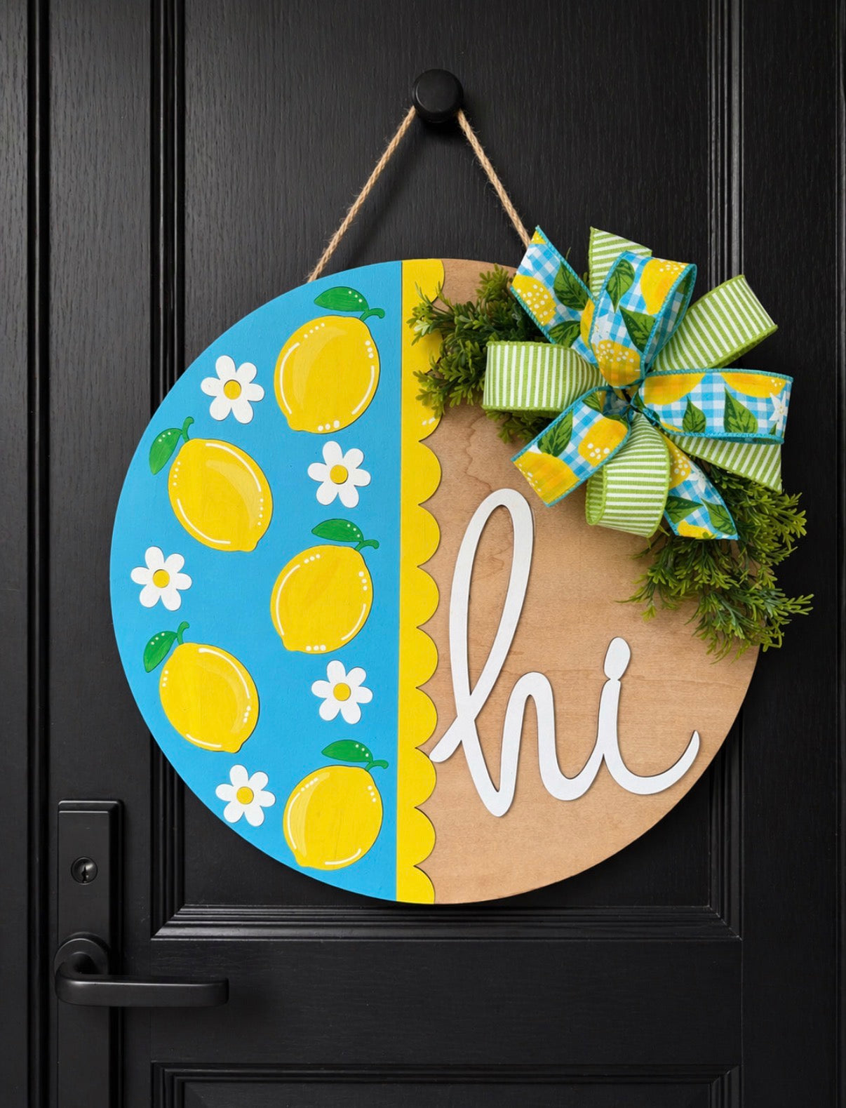 Lemon hi - Door Hanger