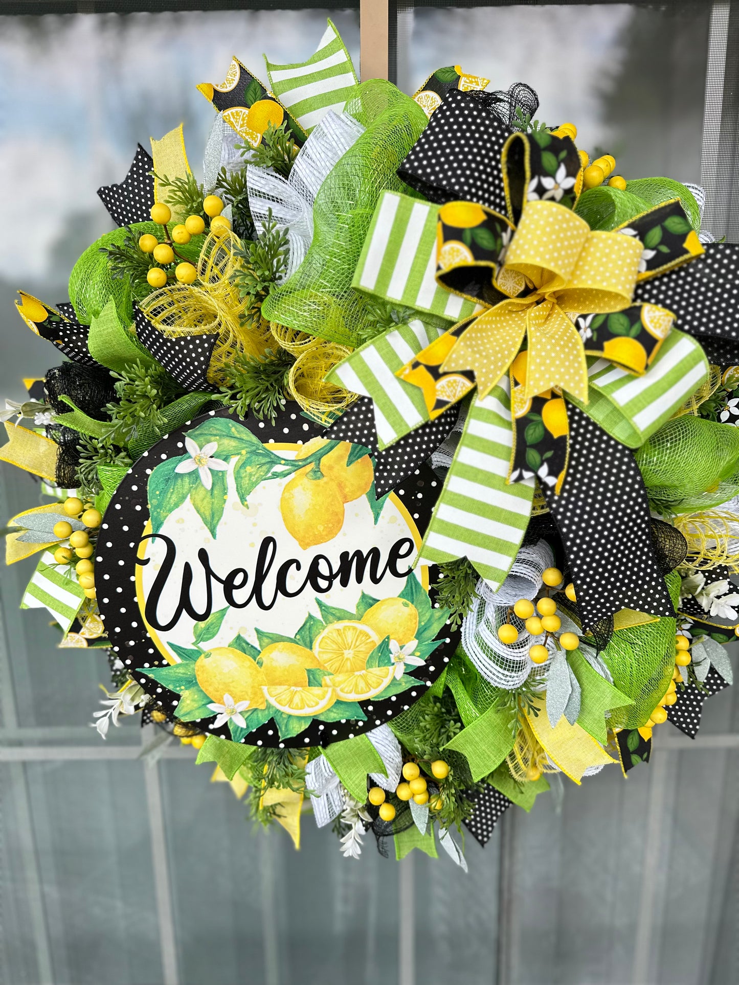 Welcome Wreath - Lemon Theme