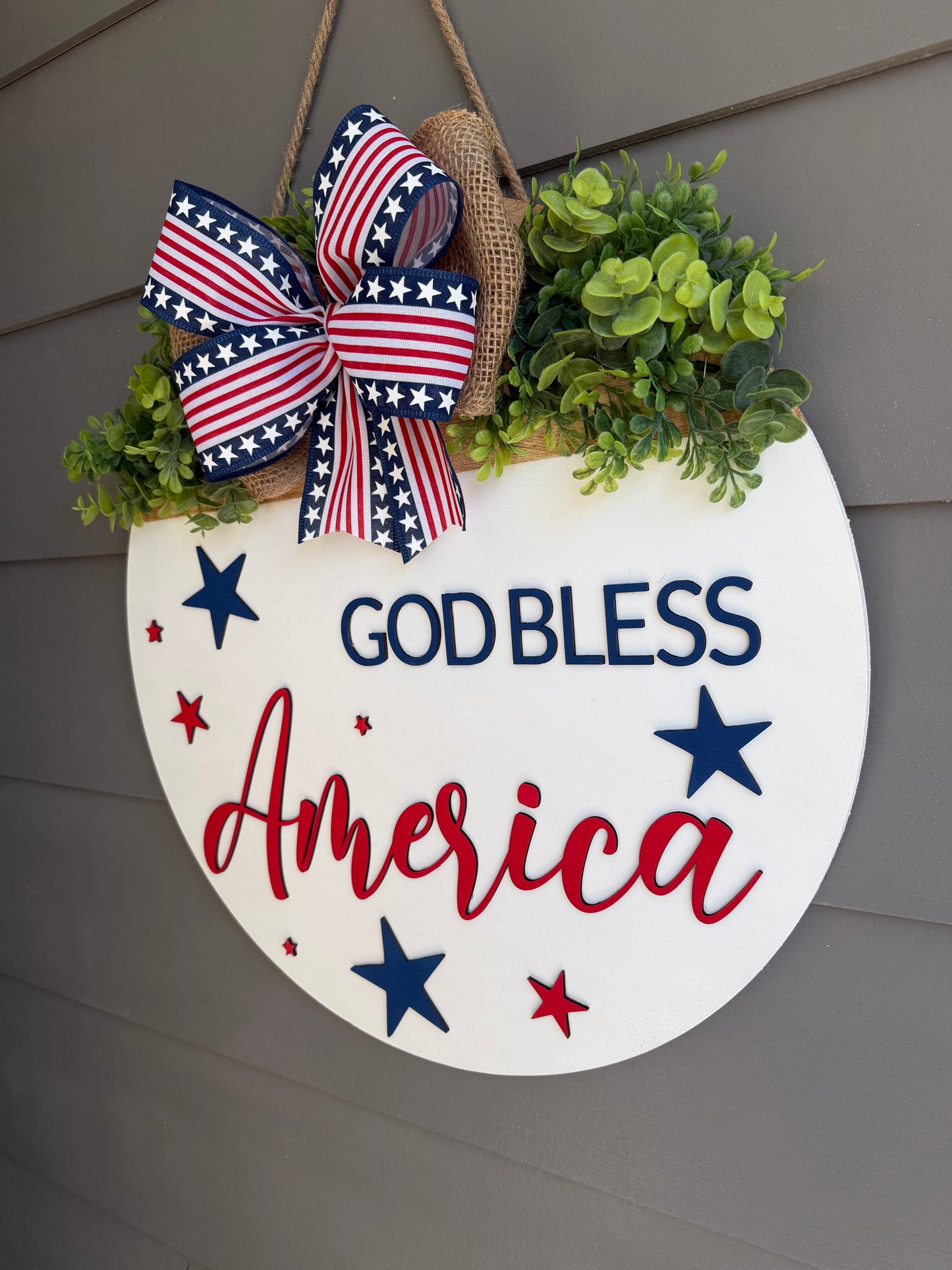 God Bless America - White Background