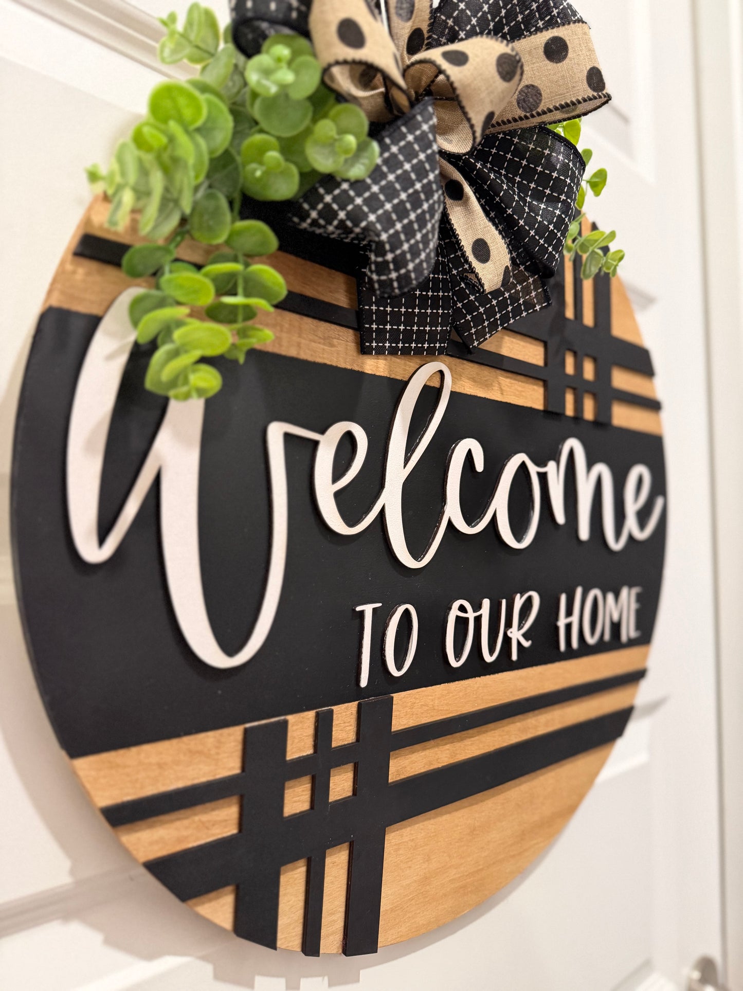 Welcome To Our Home - Black/Stain