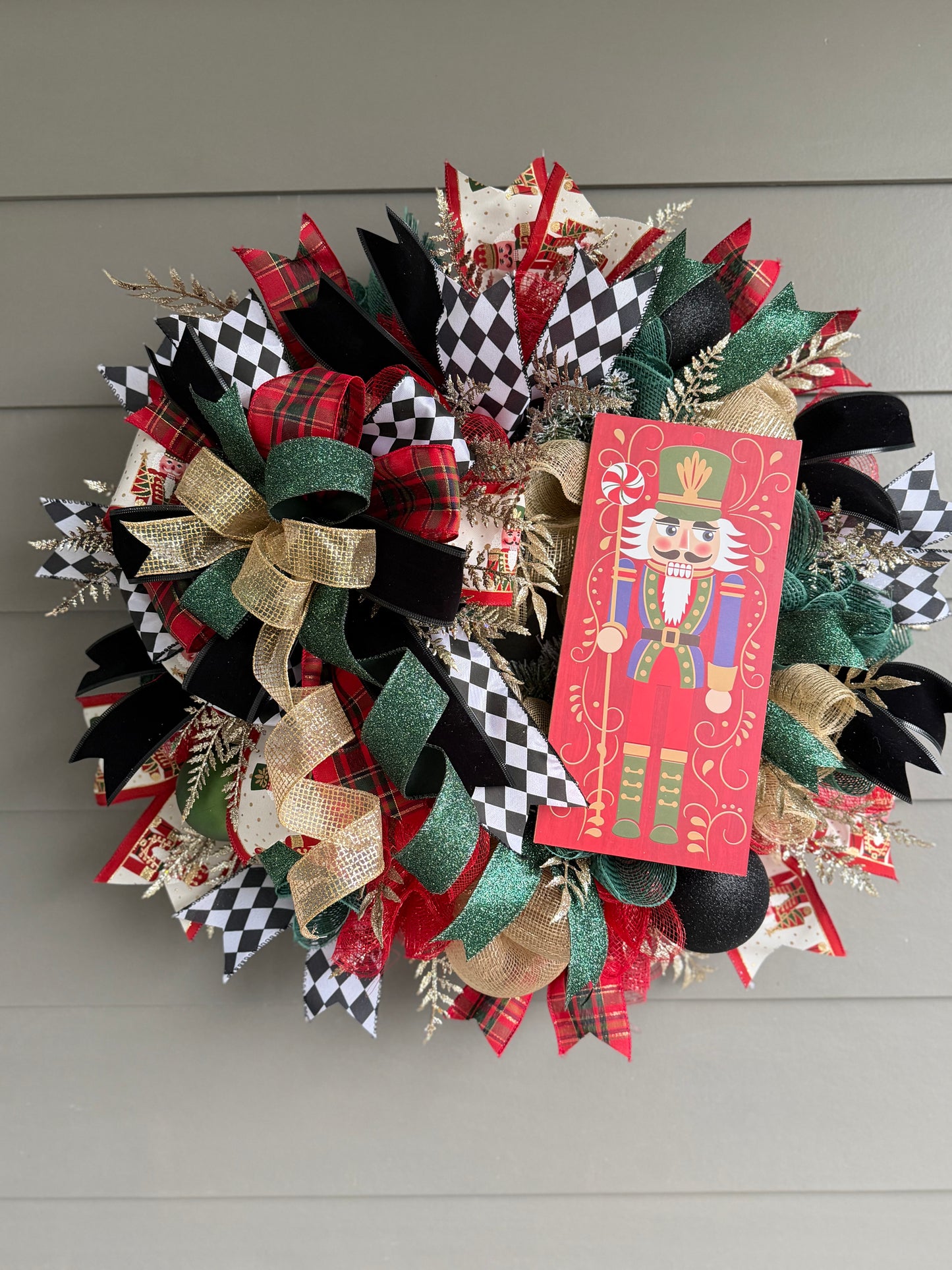 Nutcracker Wreath - Harlequin