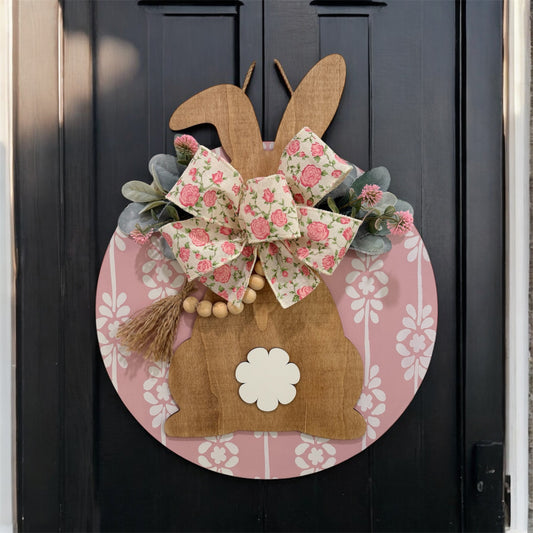 Pink Beaded Easter Bunny