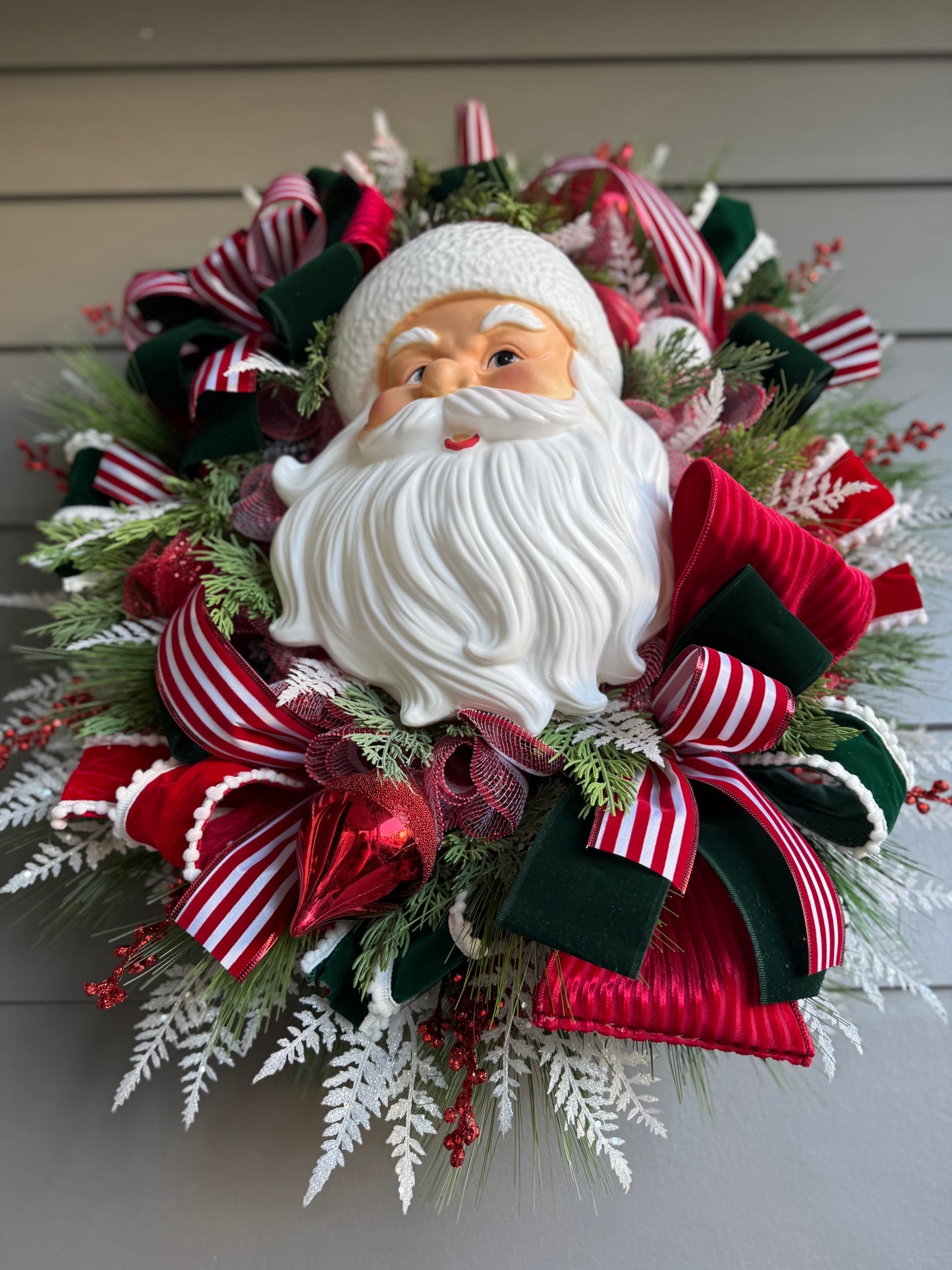 XL Velvet Santa Wreath