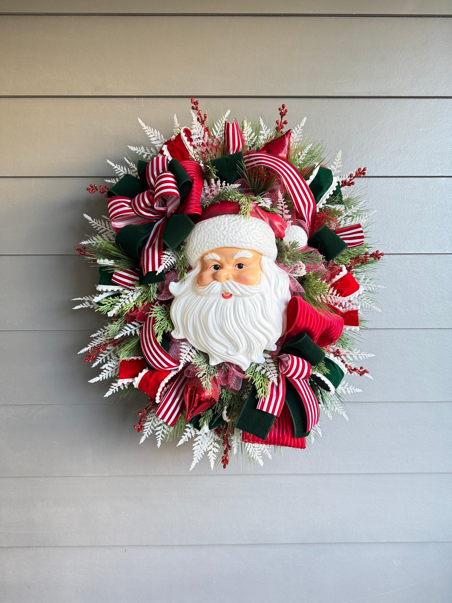 XL Velvet Santa Wreath