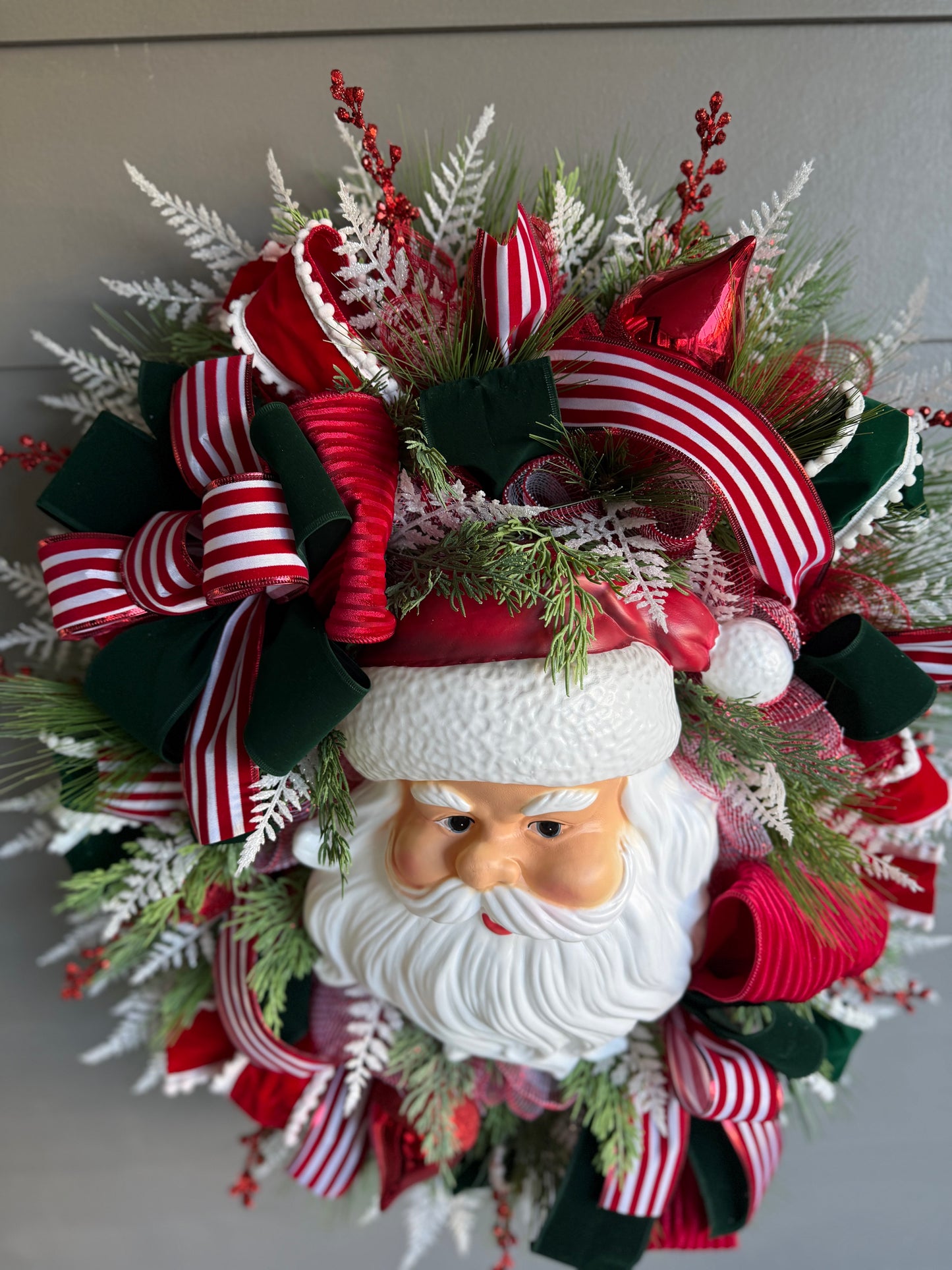 XL Velvet Santa Wreath
