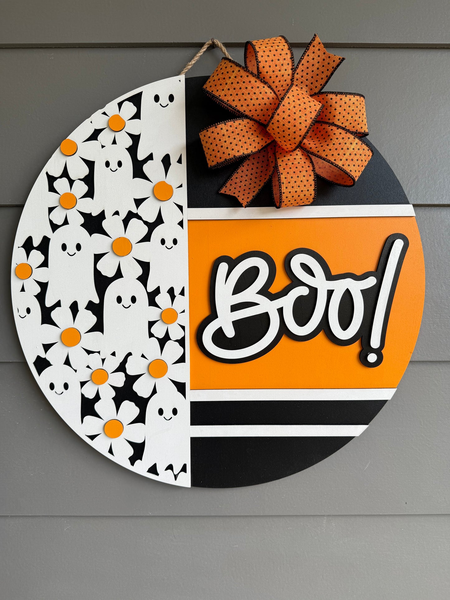 Boo! - Daisy Ghost Orange