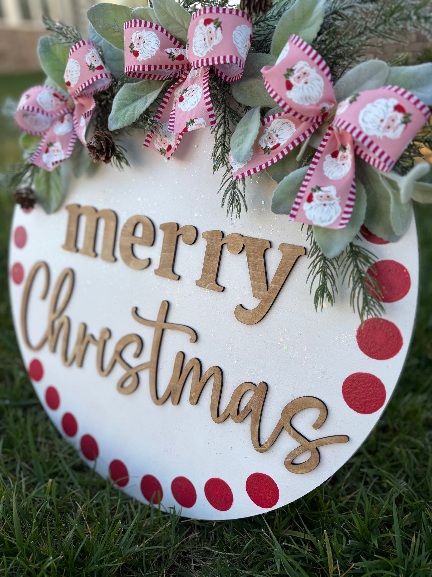 Merry Christmas Hanger - Red Dot