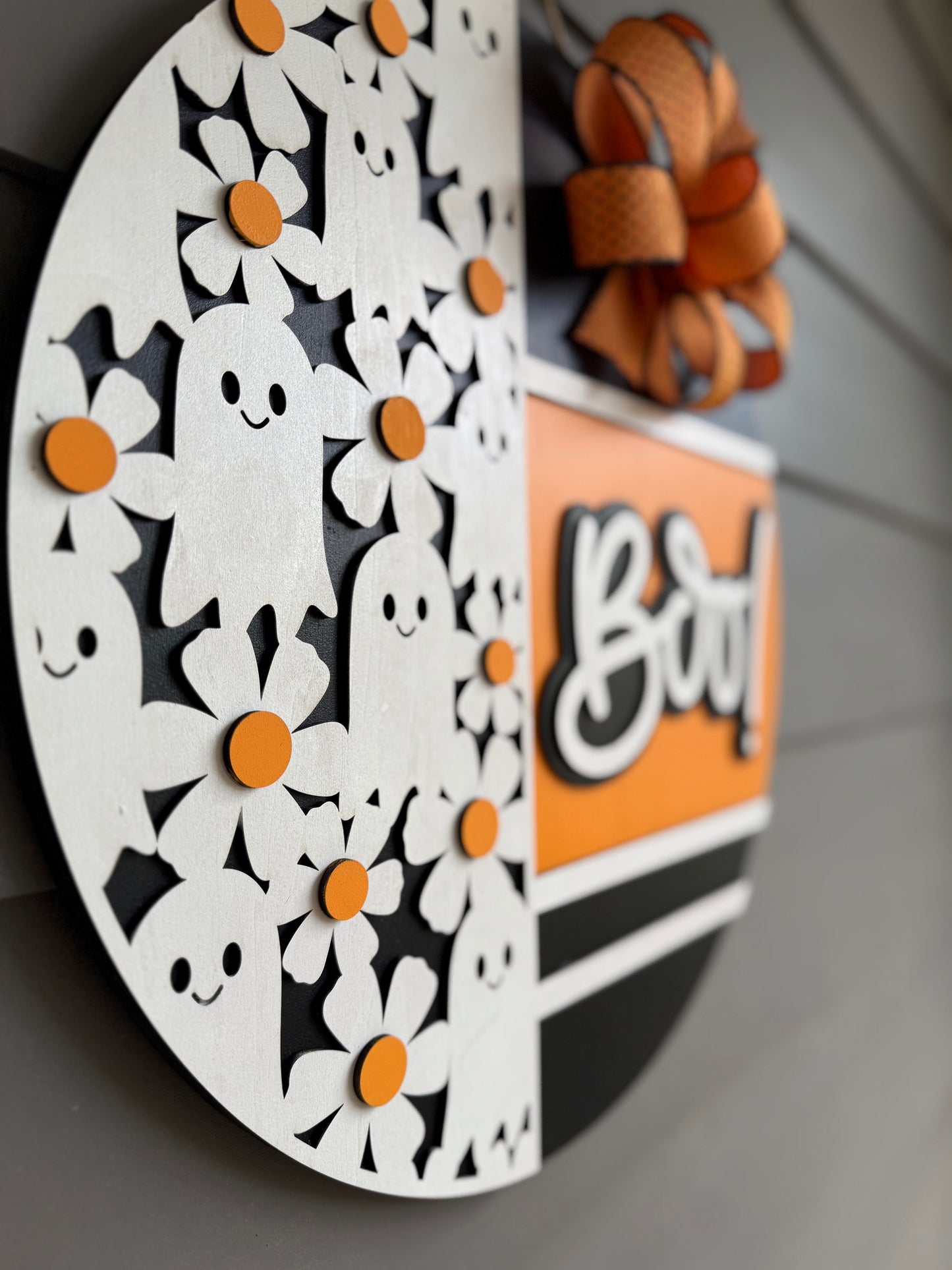 Boo! - Daisy Ghost Orange