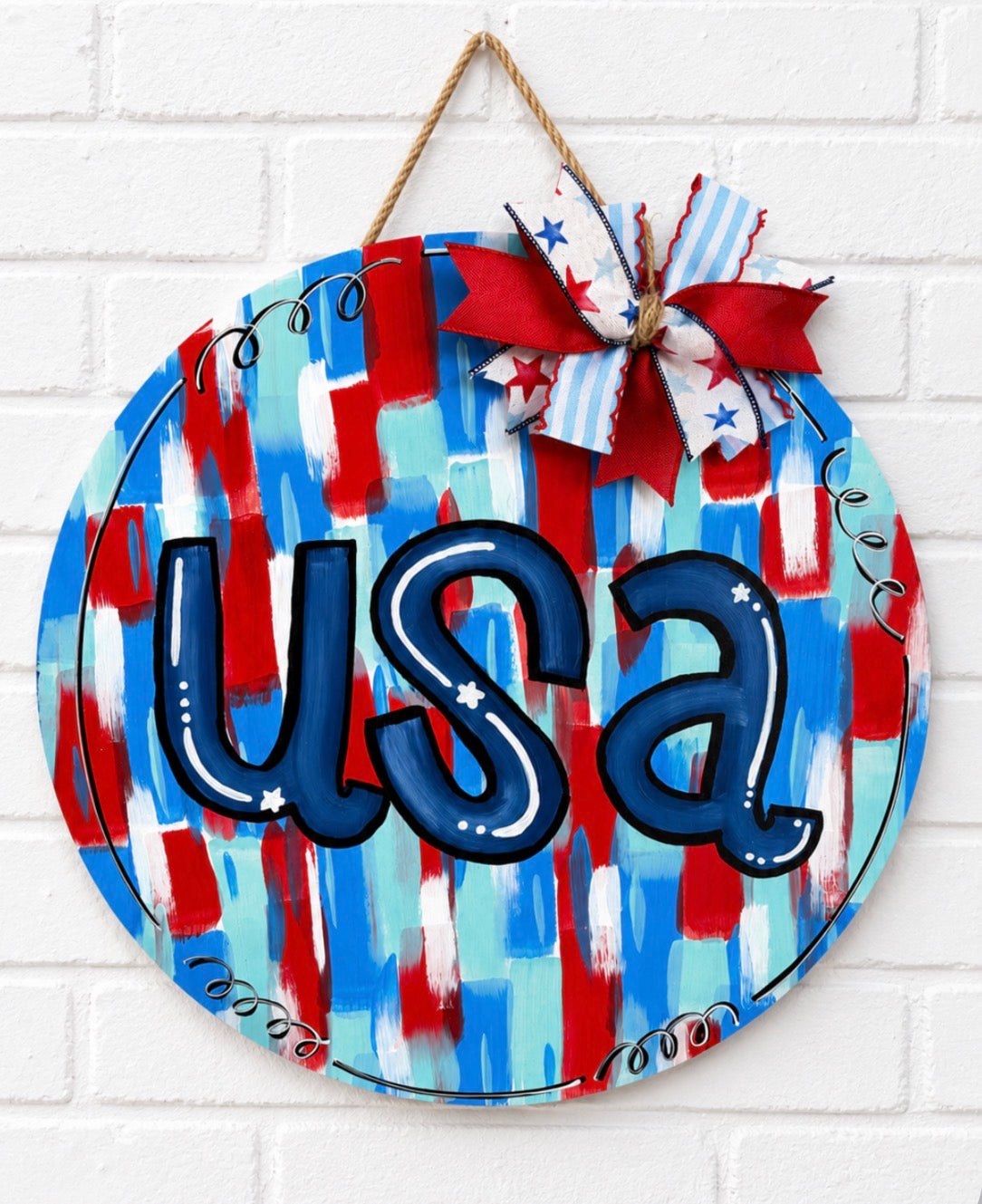 USA - Free Hand Door Hanger