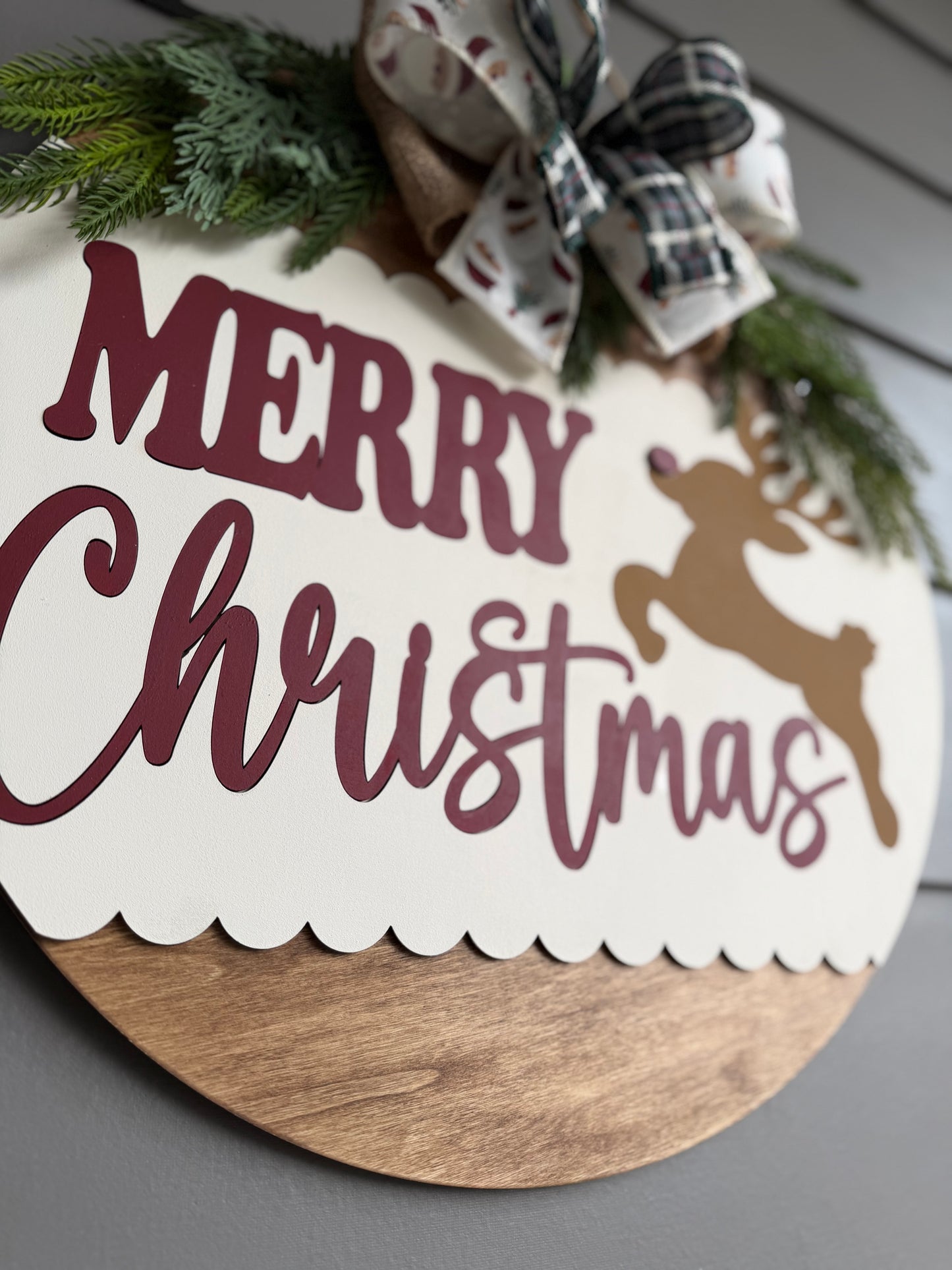 Merry Christmas Reindeer Hanger