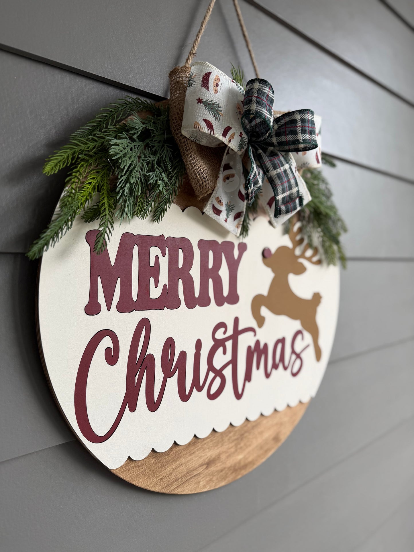 Merry Christmas Reindeer Hanger