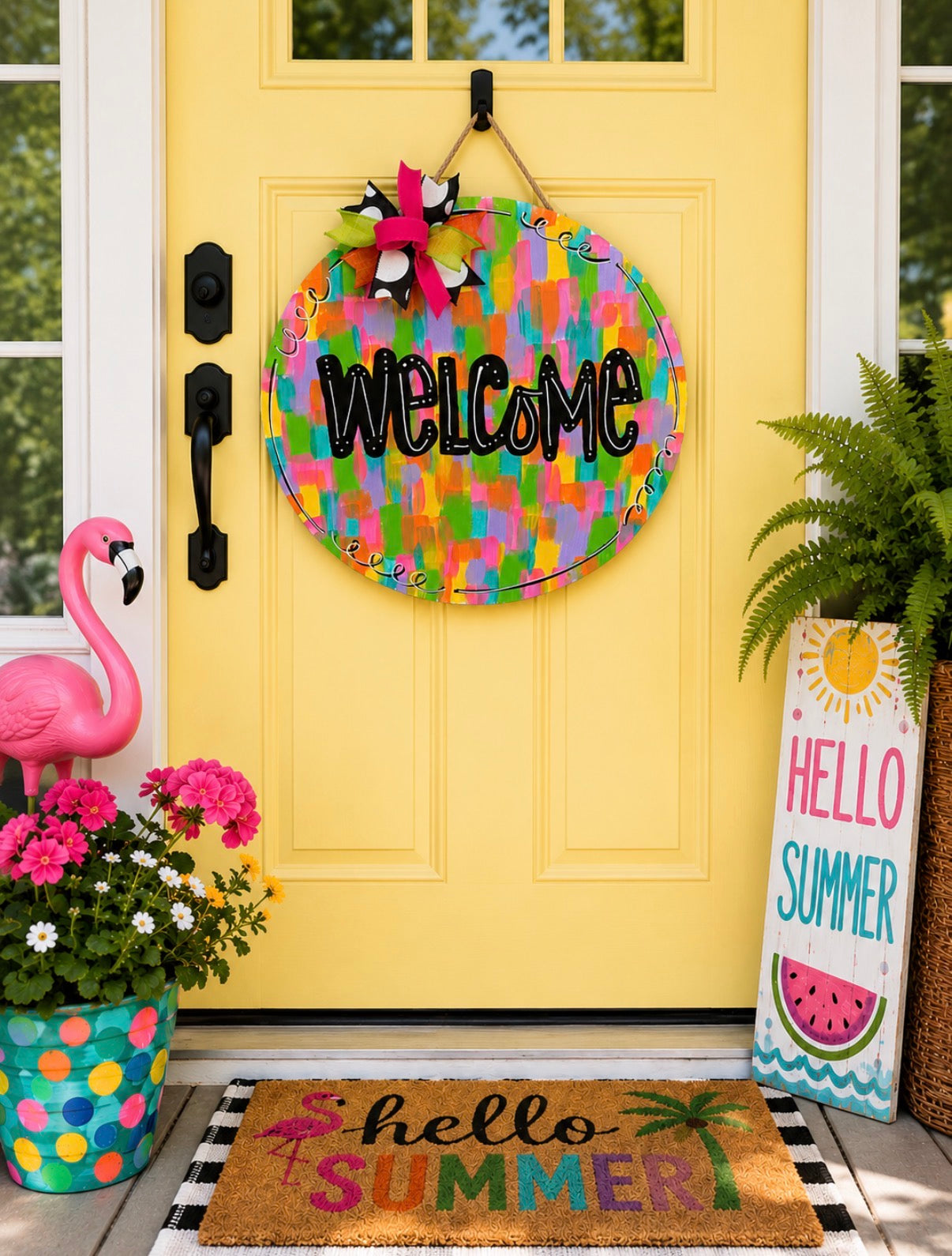 Welcome - Free Hand Door Hanger
