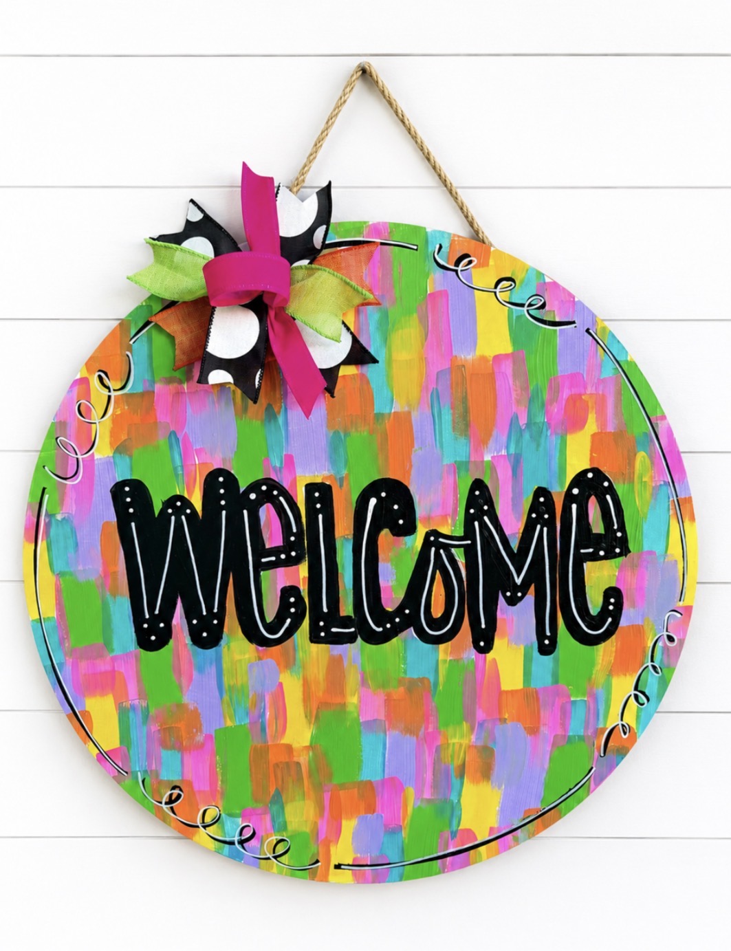 Welcome - Free Hand Door Hanger