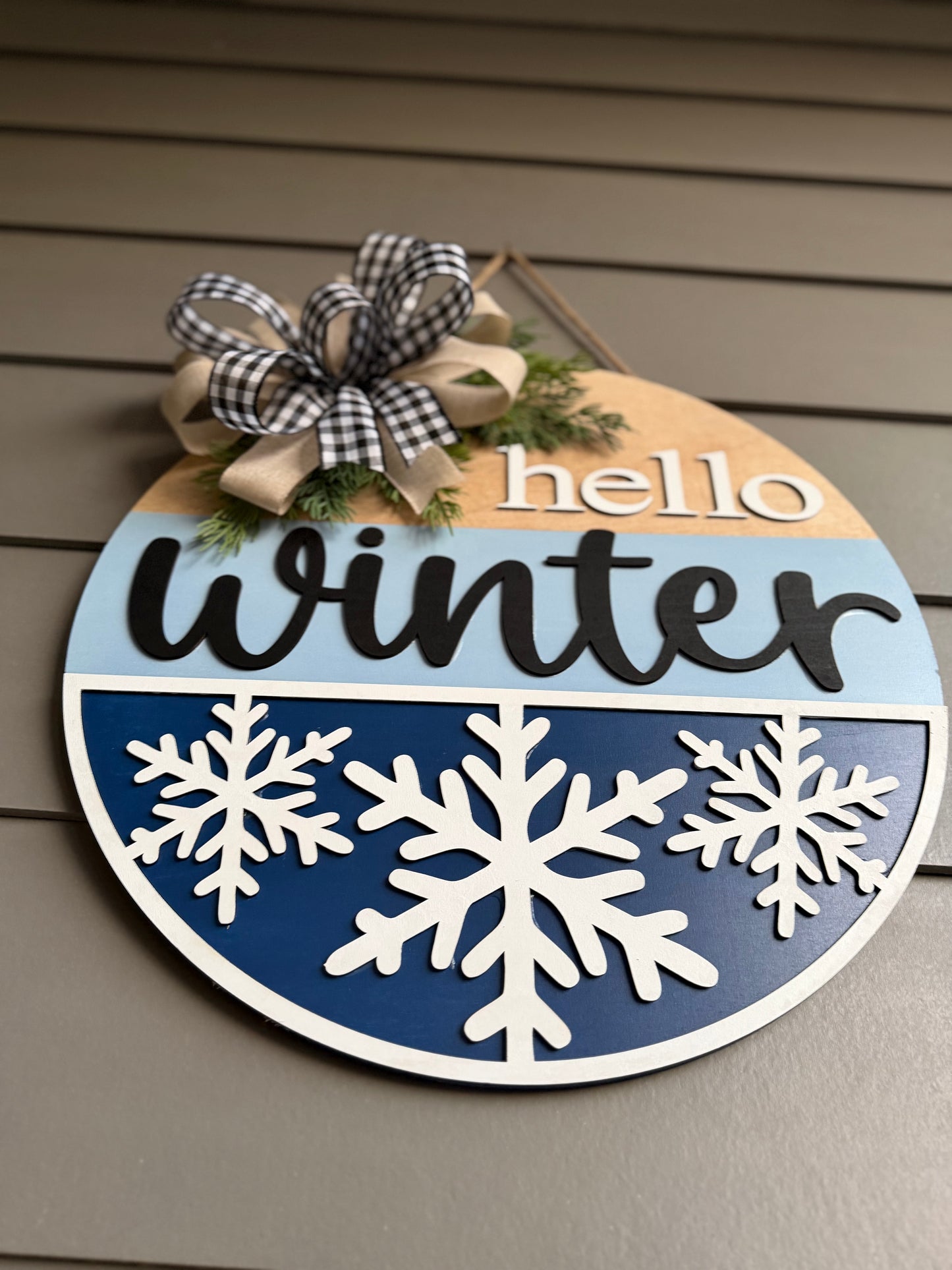 Hello Winter Door Hanger