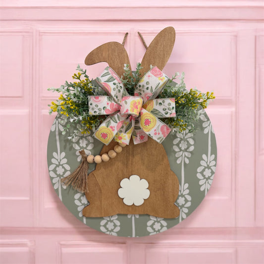 Green Beaded Easter Bunny