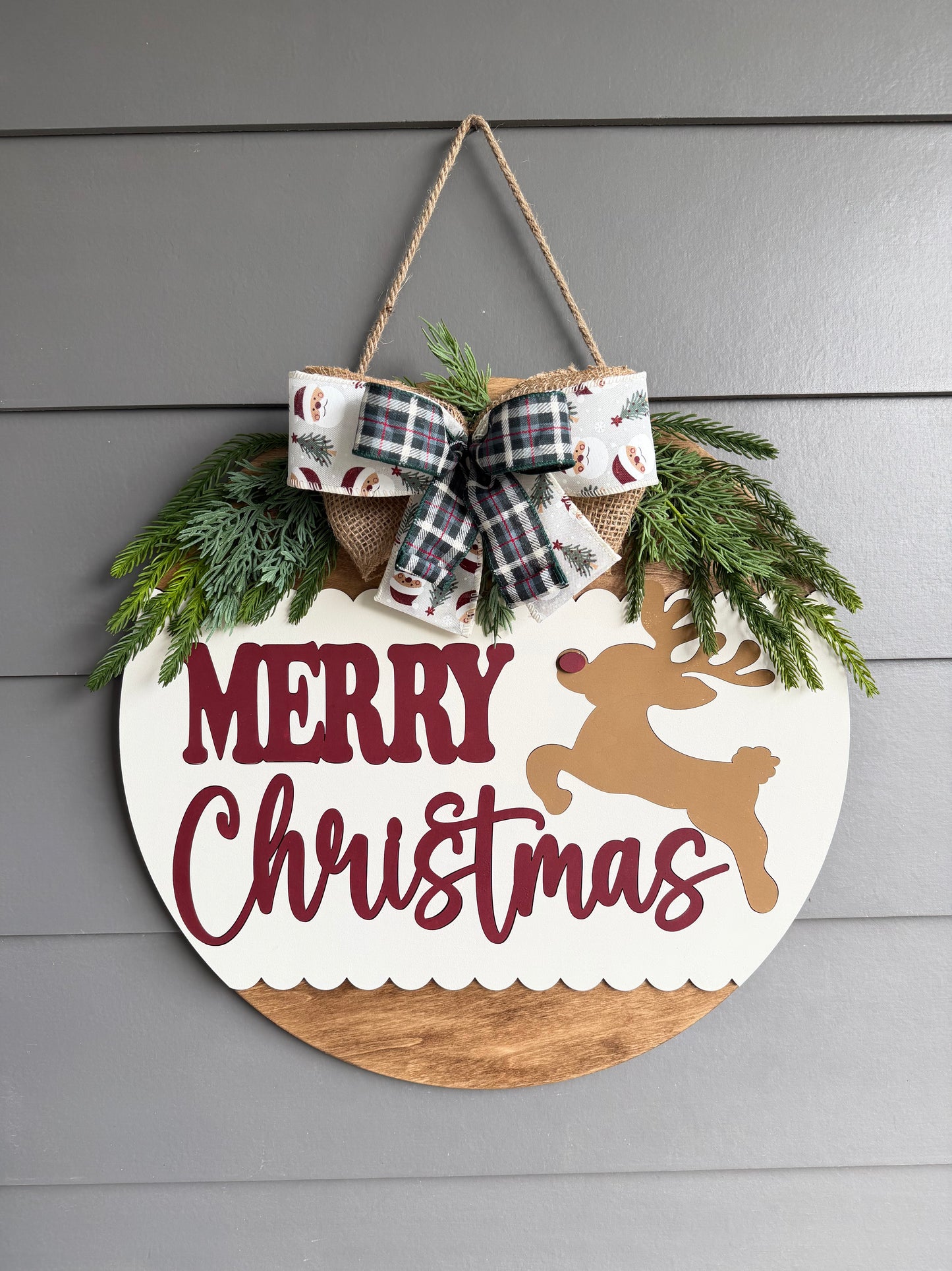 Merry Christmas Reindeer Hanger