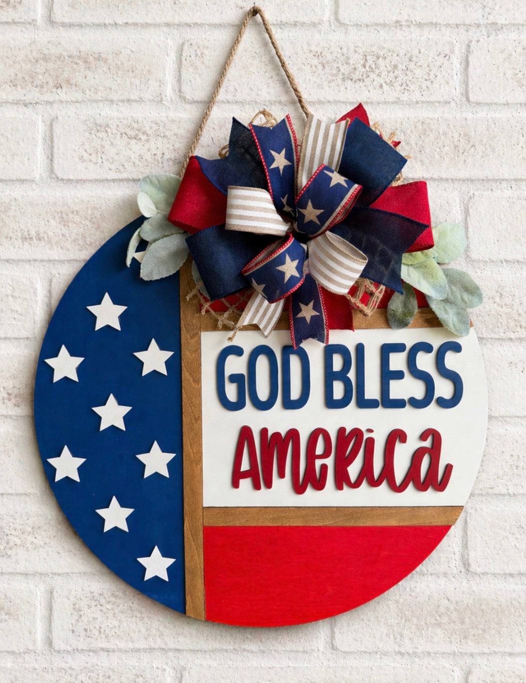 God Bless America - Door Hanger