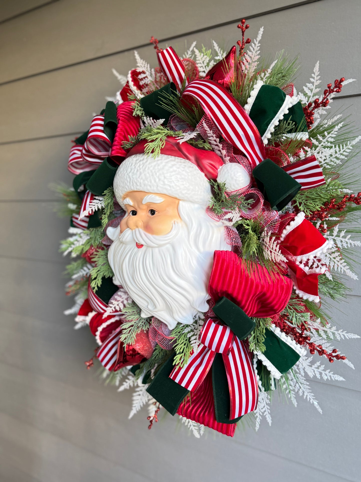 XL Velvet Santa Wreath