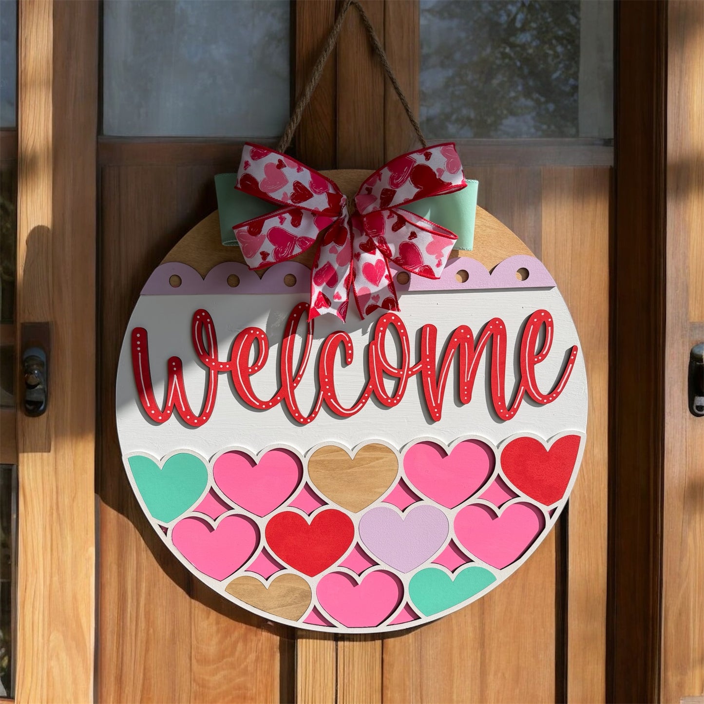 Welcome Candy Hearts - Valentines Day Door Hanger