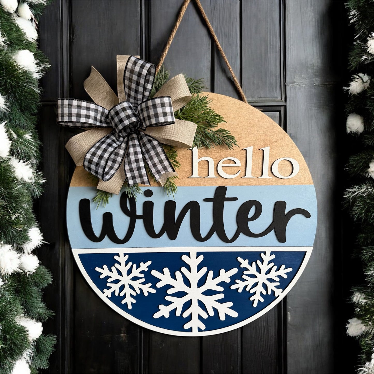Hello Winter Door Hanger