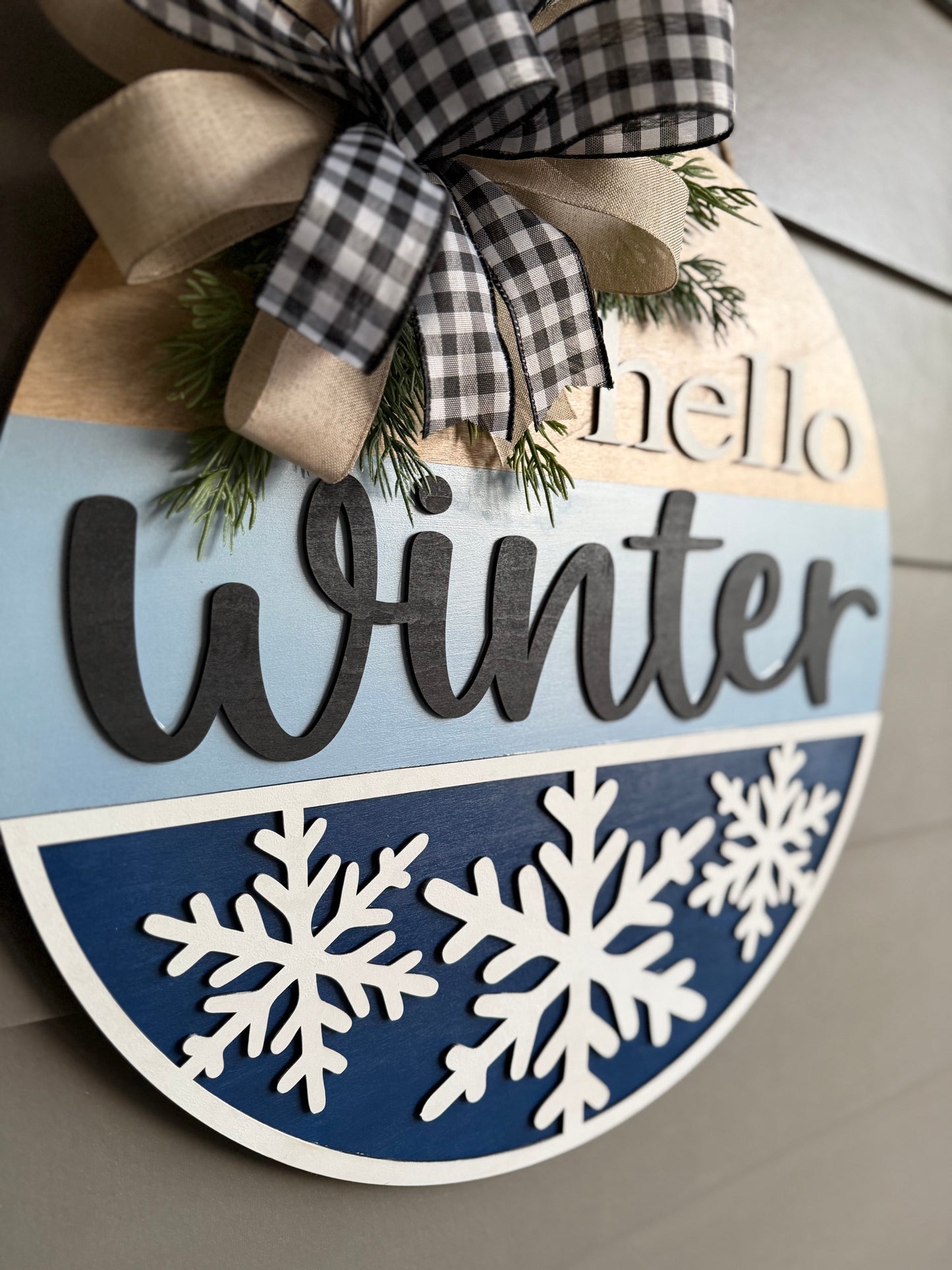 Hello Winter Door Hanger