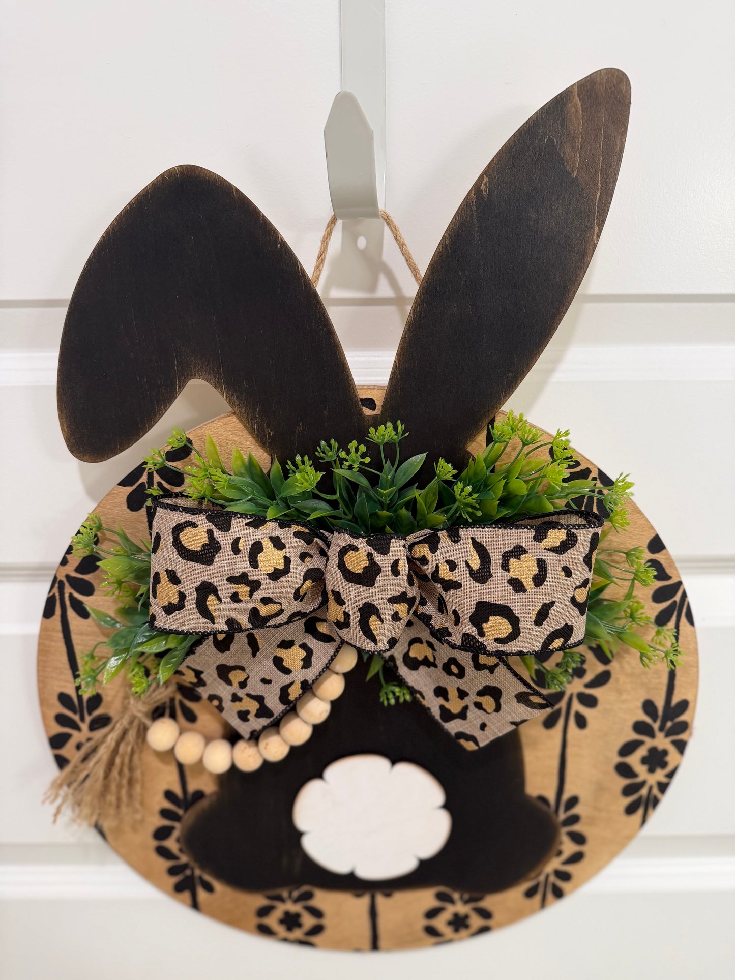 Black Beaded Easter Bunny