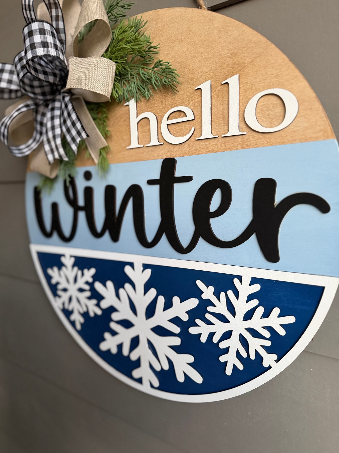 Hello Winter Door Hanger